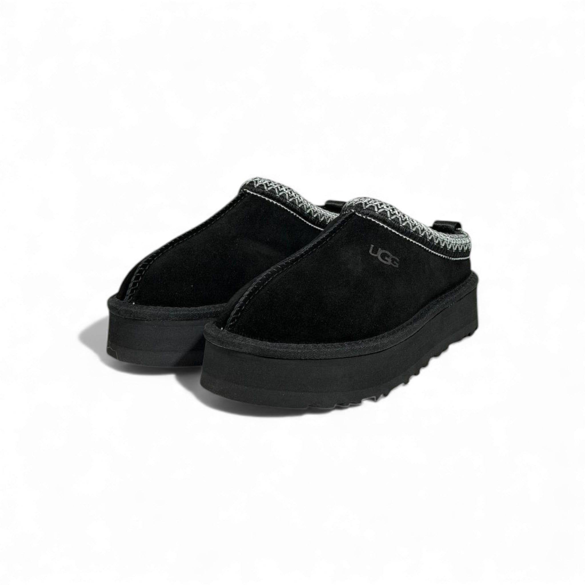 UGG Platform Suede Slippers – All-Black Cozy Edition 🖤❄️