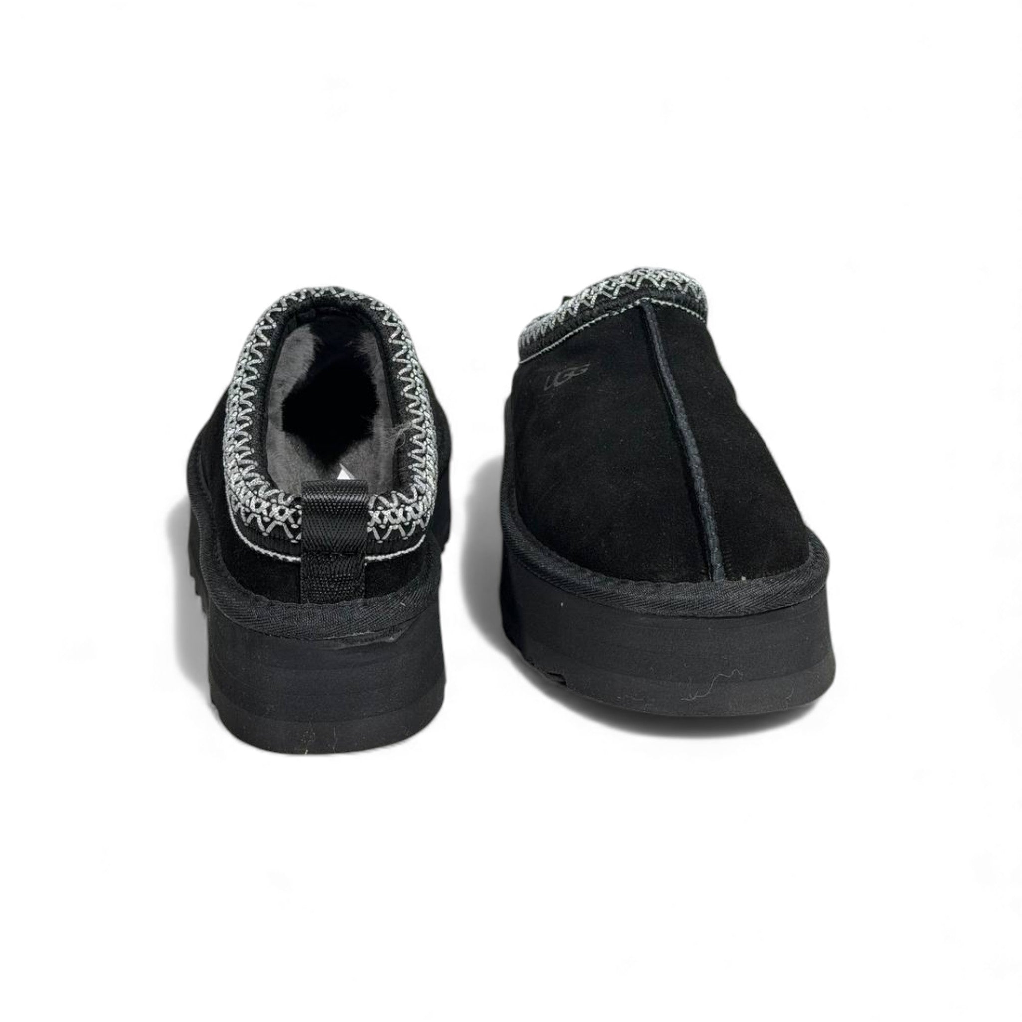 UGG Platform Suede Slippers – All-Black Cozy Edition 🖤❄️