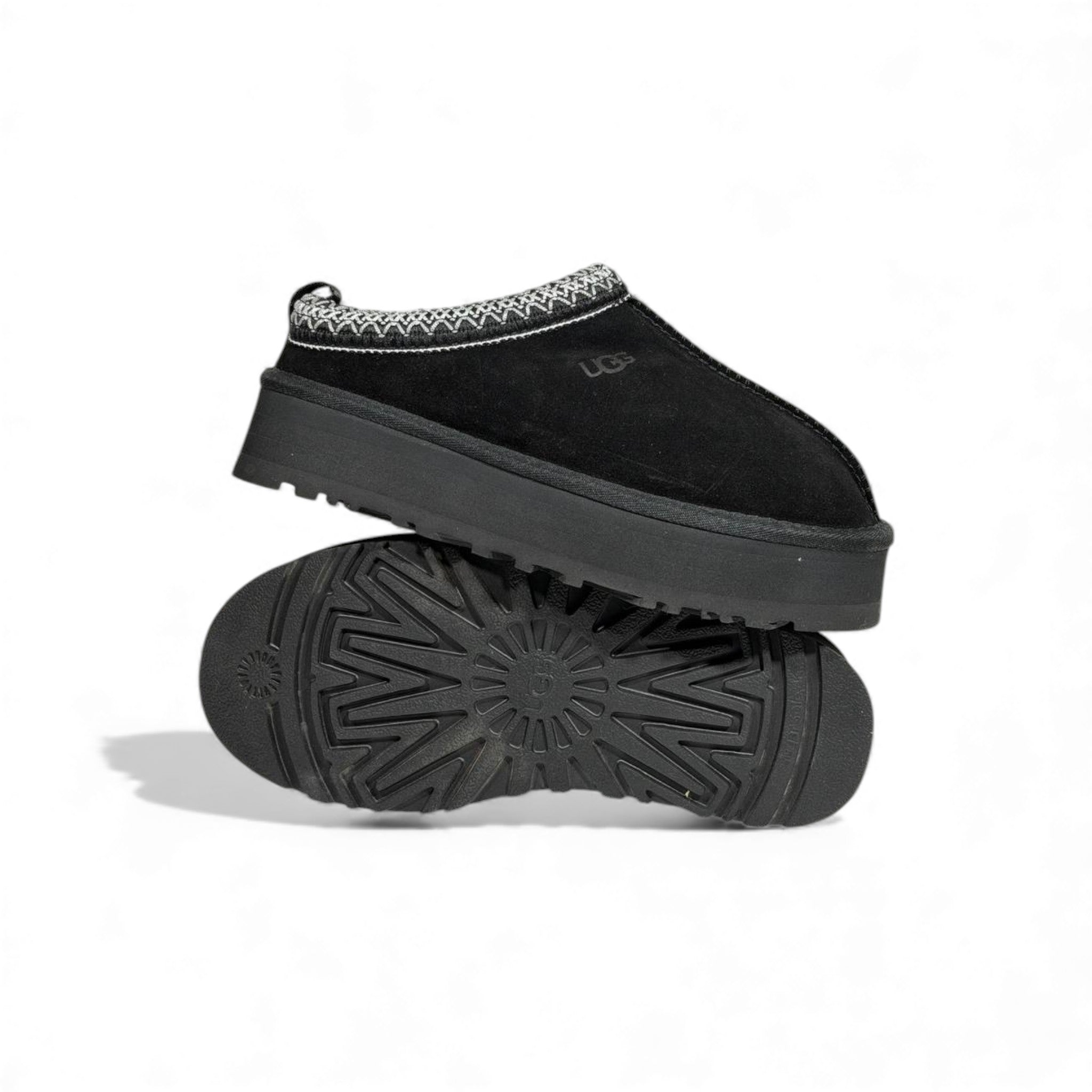 UGG Platform Suede Slippers – All-Black Cozy Edition 🖤❄️