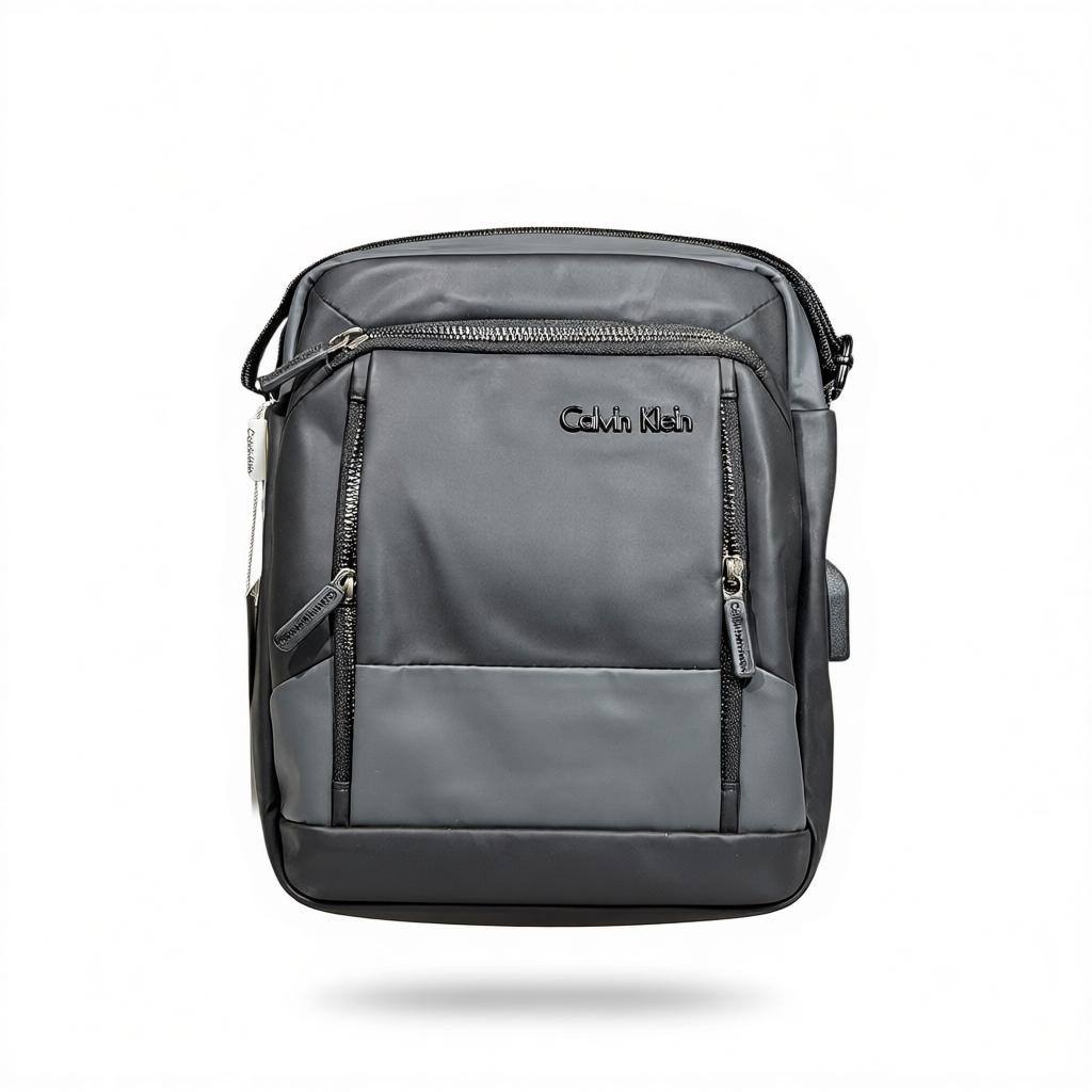🖤 Calvin Klein Grey Crossbody Bag 🎒✨ | Modern Urban Essential