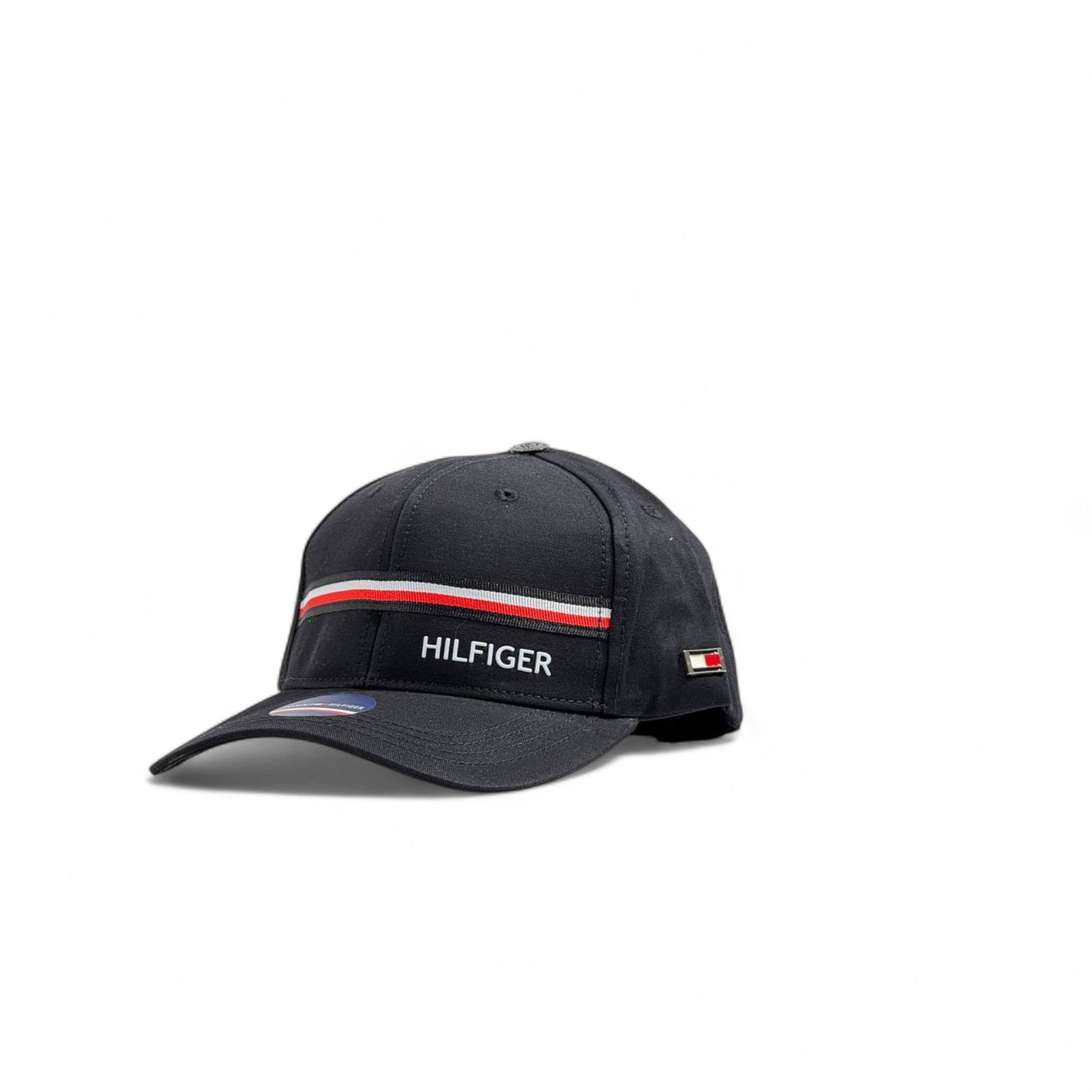 Tommy Hilfiger Black Stripe Logo Cap – Classic Sporty Style 🧢🇺🇸