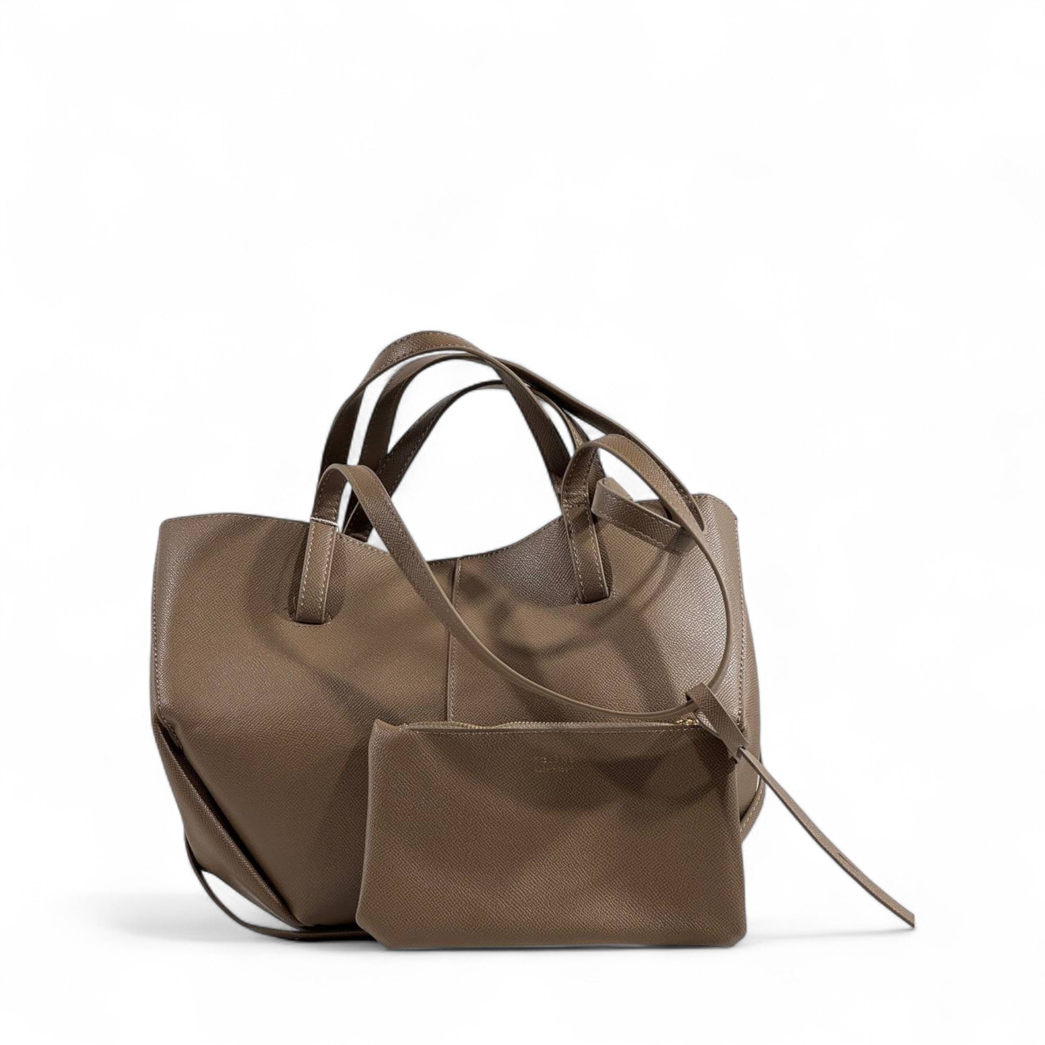 Polène Numéro Un Nano Bag – Taupe Grained Leather 🤎✨