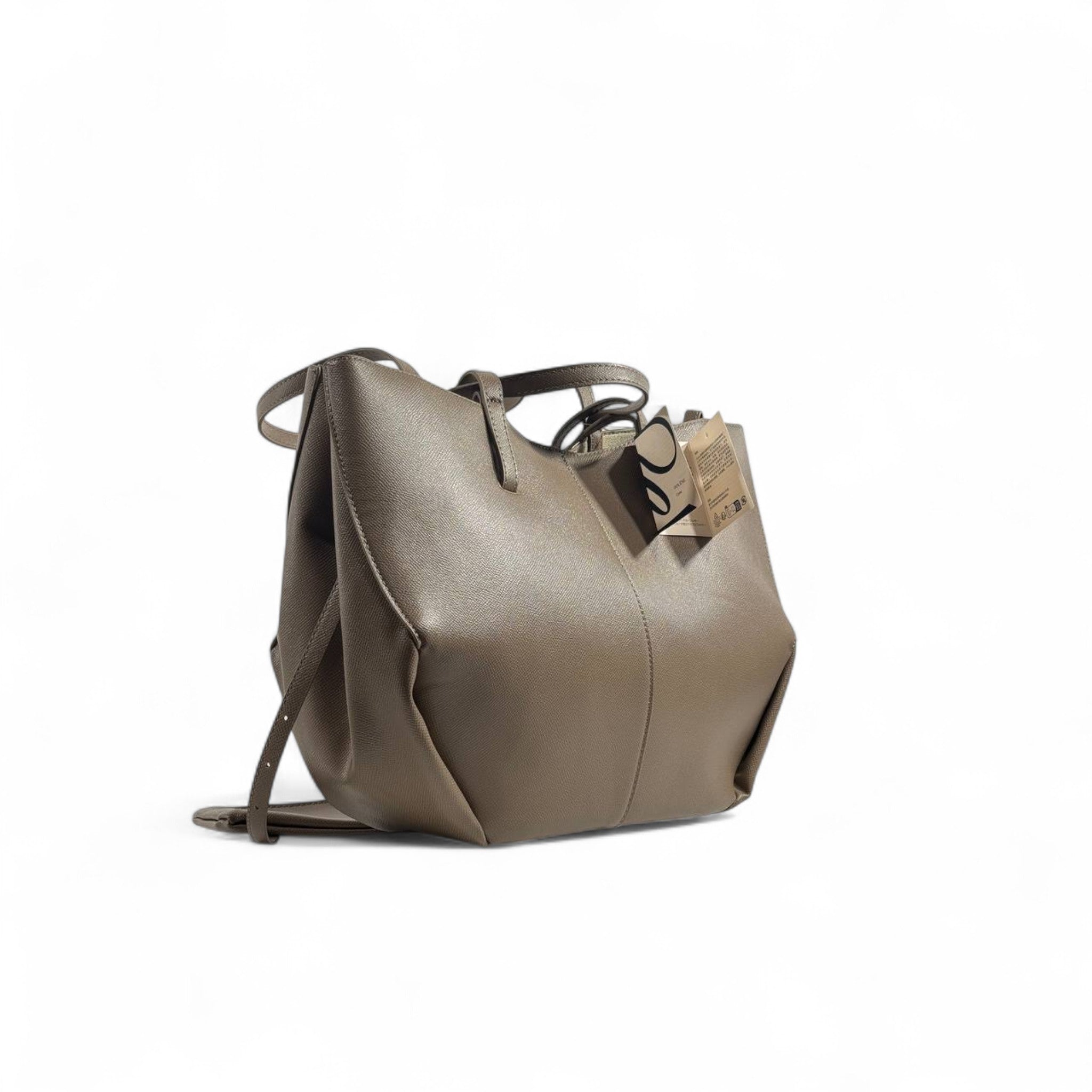 Polène Numéro Dix Tote Bag – Taupe Leather with Pouch 🤎✨