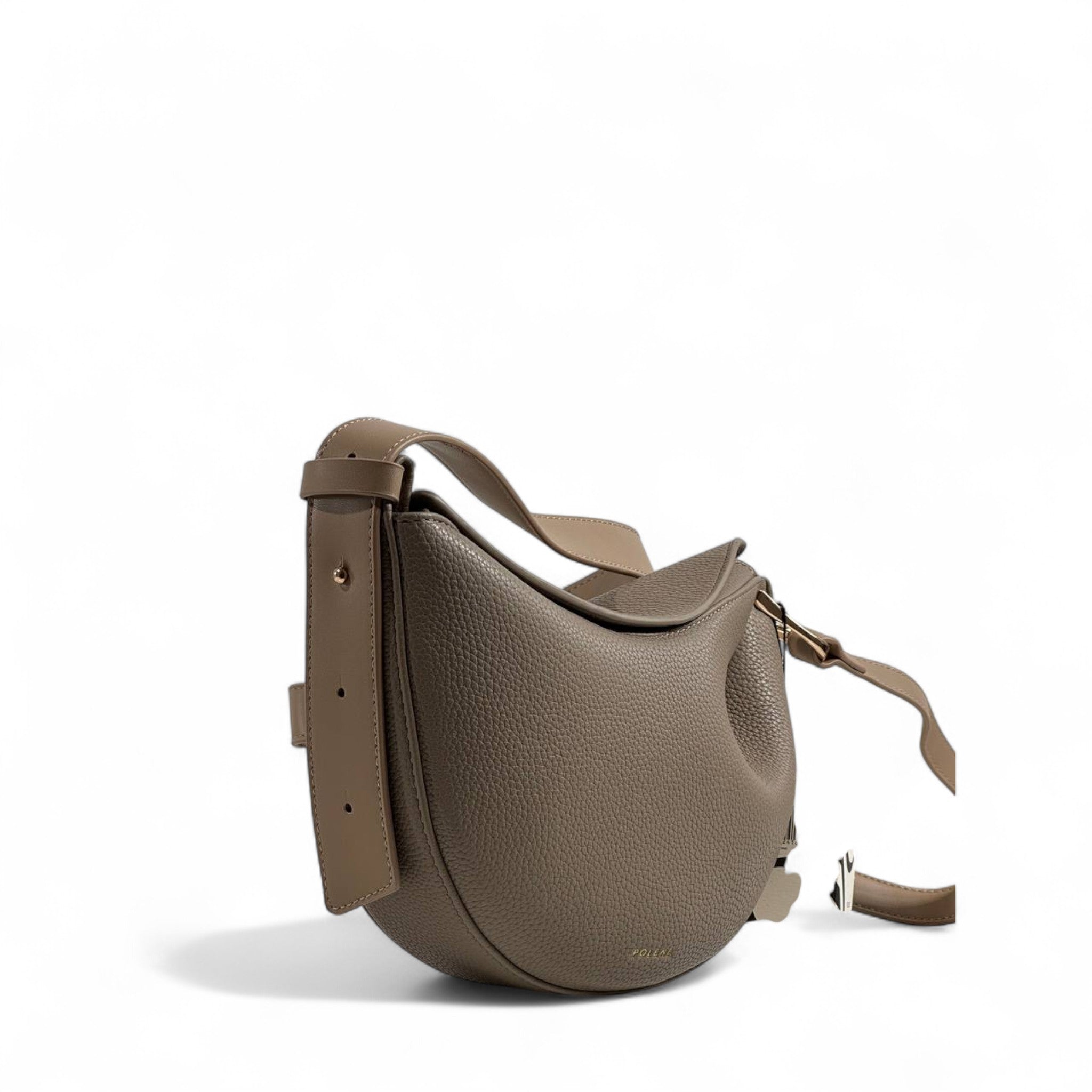 Polène Paris Crescent Crossbody Bag – Taupe Elegance 🤎✨