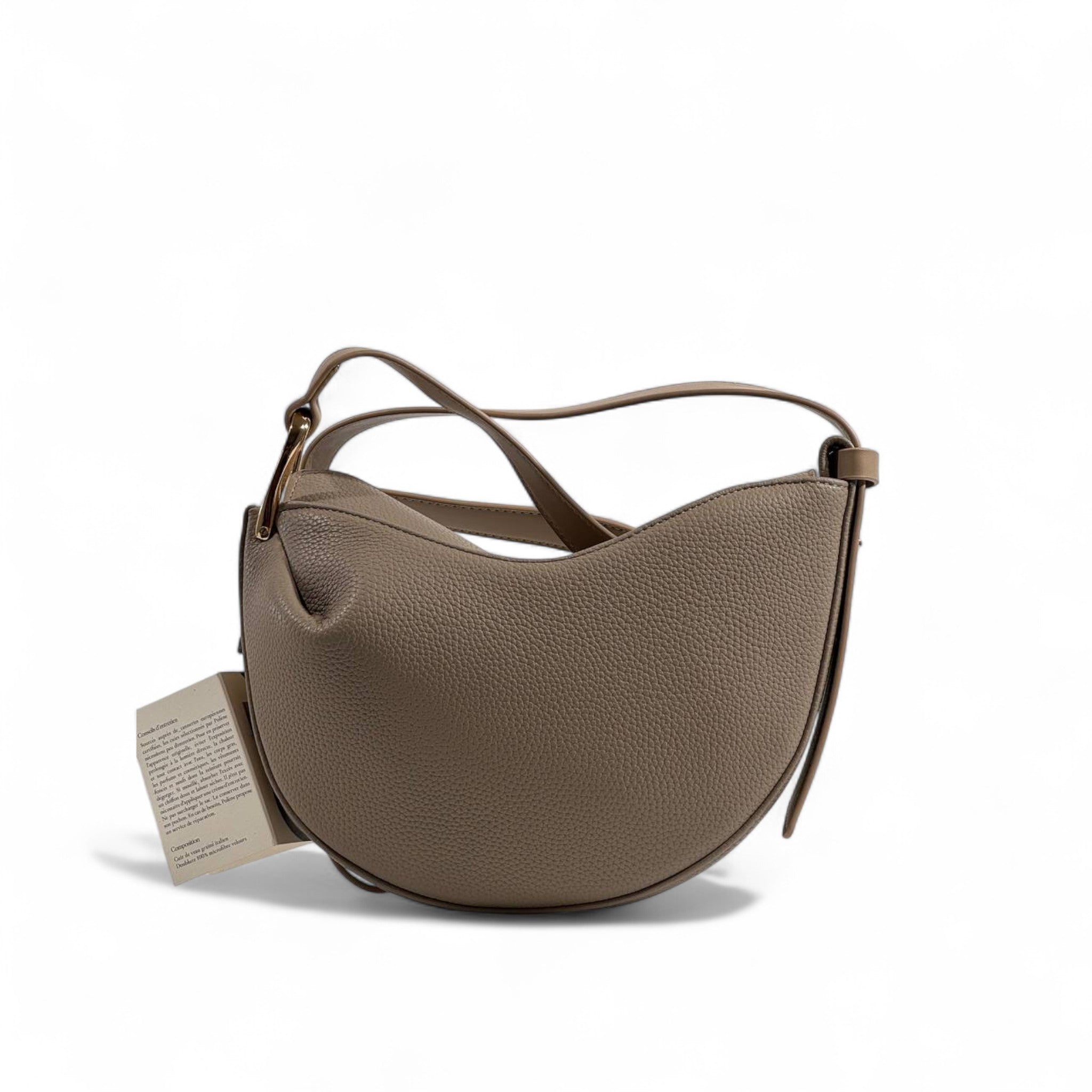 Polène Paris Crescent Crossbody Bag – Taupe Elegance 🤎✨