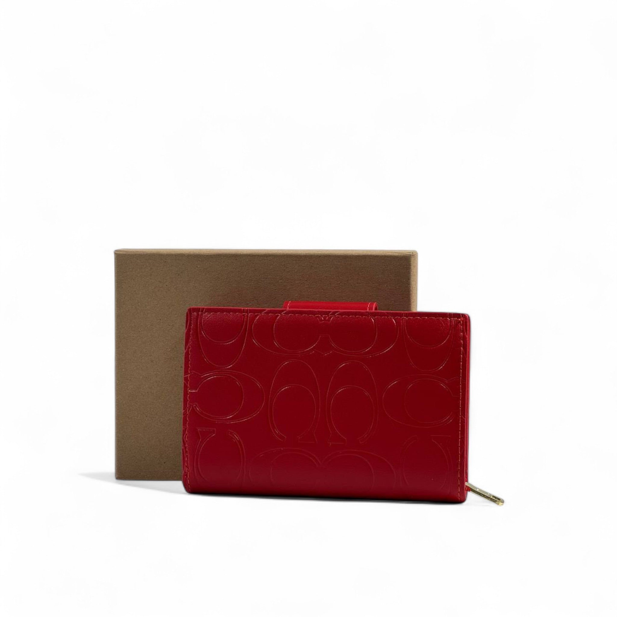 ❤️ Coach Signature Red Leather Wallet – Fierce, Elegant & Iconic ✨