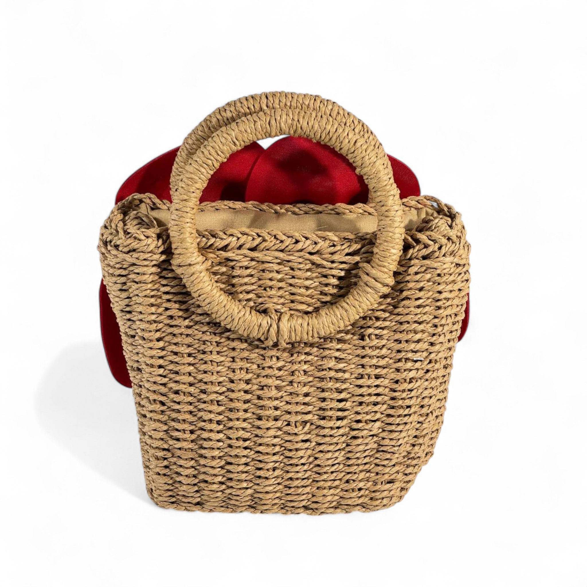 🌹 Red Flower Handbag – Artistic, Bold & Elegant ✨