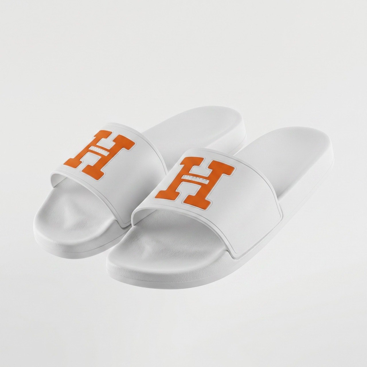 🤍🧡 Hermès H Logo Slide Sandals – Luxury Men's Designer Slides