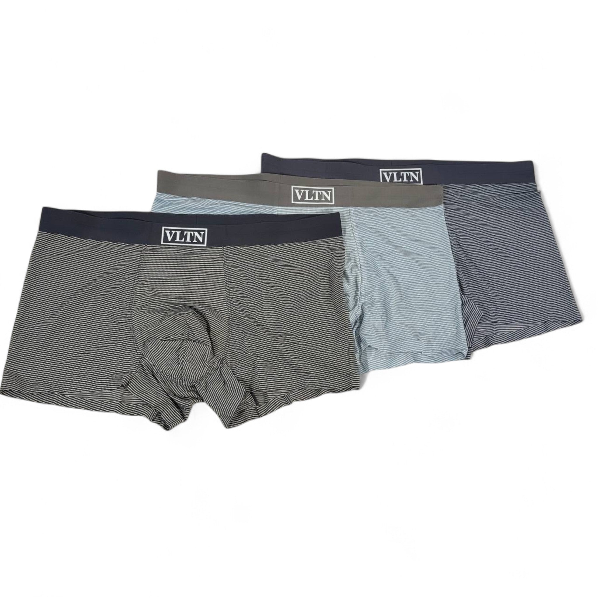 ✨ Valentino (VLTN) Boxer Briefs (3-Pack) – Luxury Striped Edition 🩳👑