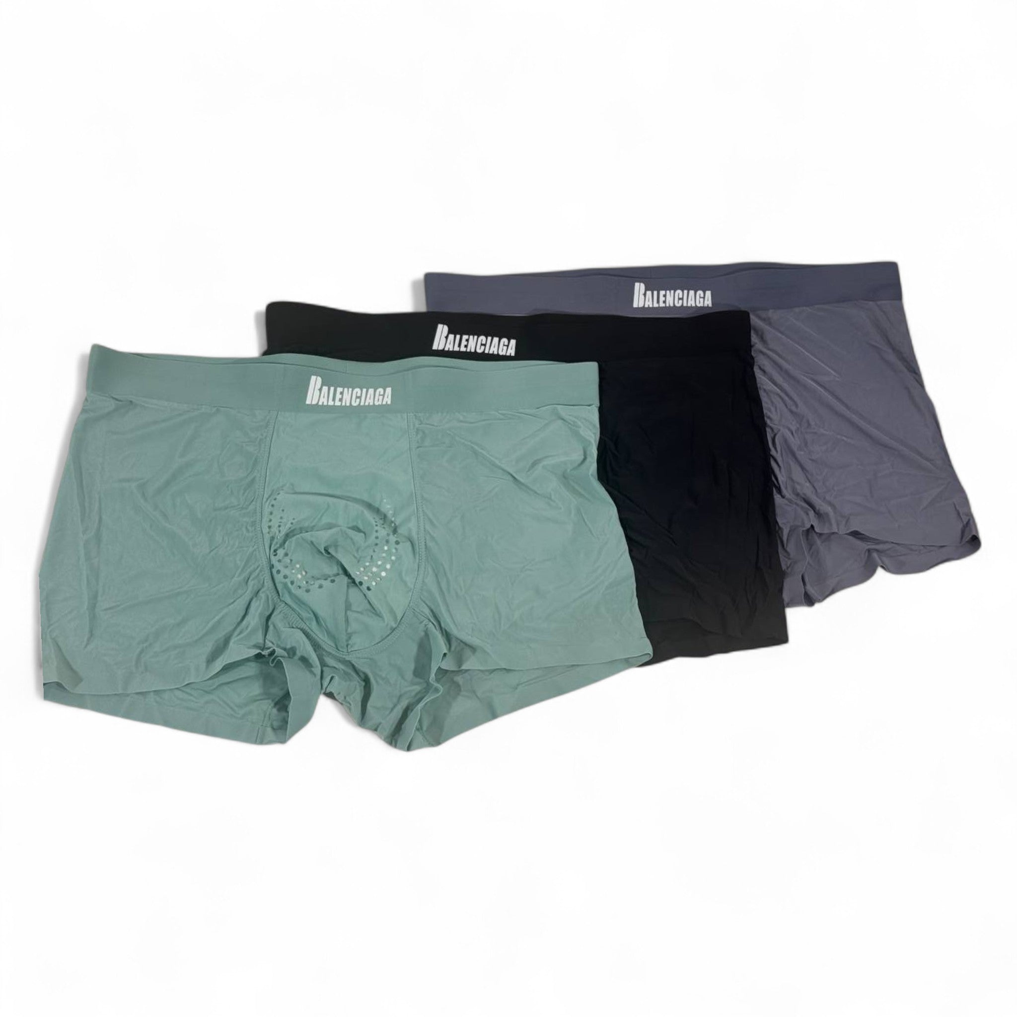 ⚡ Balenciaga-Inspired Boxer Briefs (3-Pack) – Modern Luxury & Comfort 🩳👑