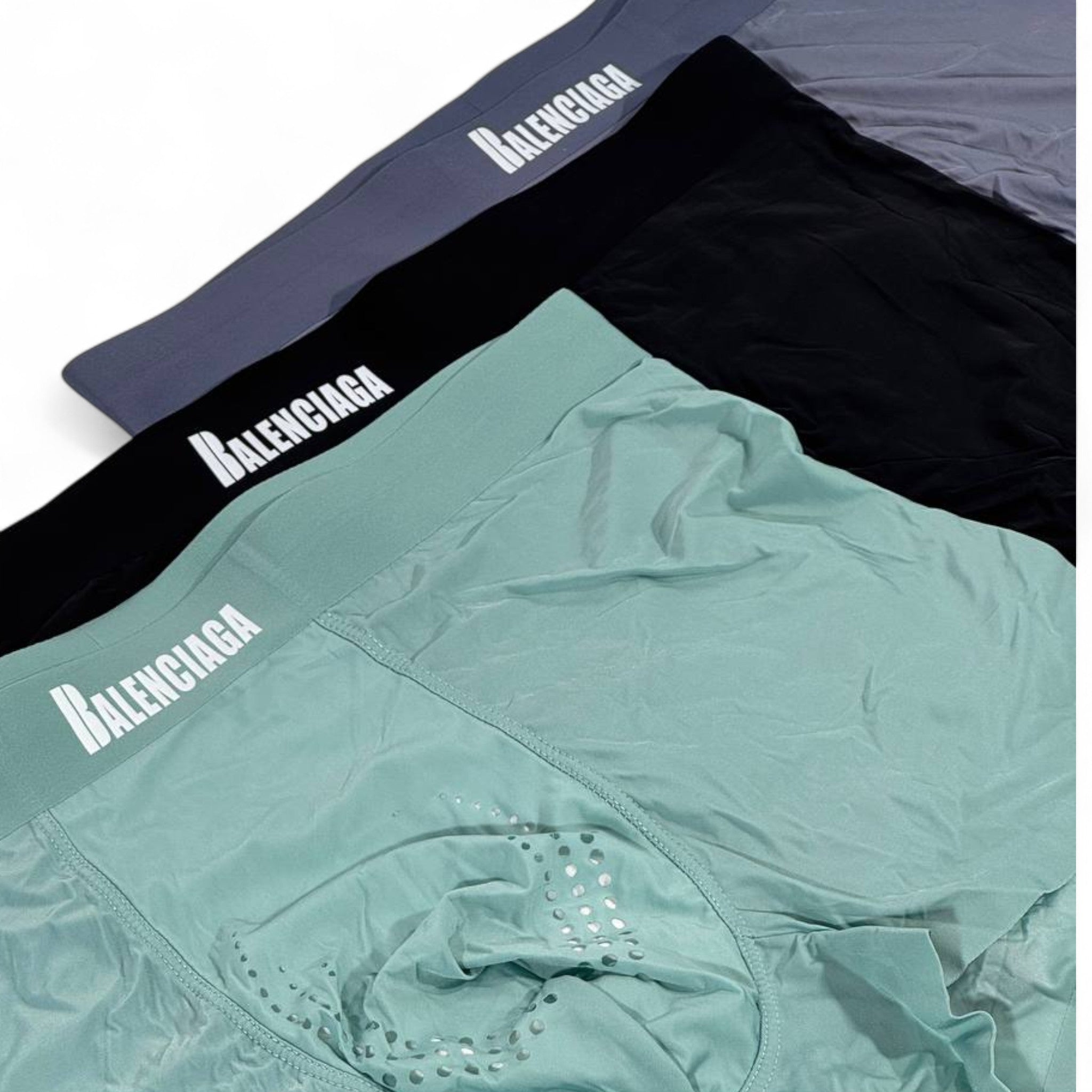 ⚡ Balenciaga-Inspired Boxer Briefs (3-Pack) – Modern Luxury & Comfort 🩳👑