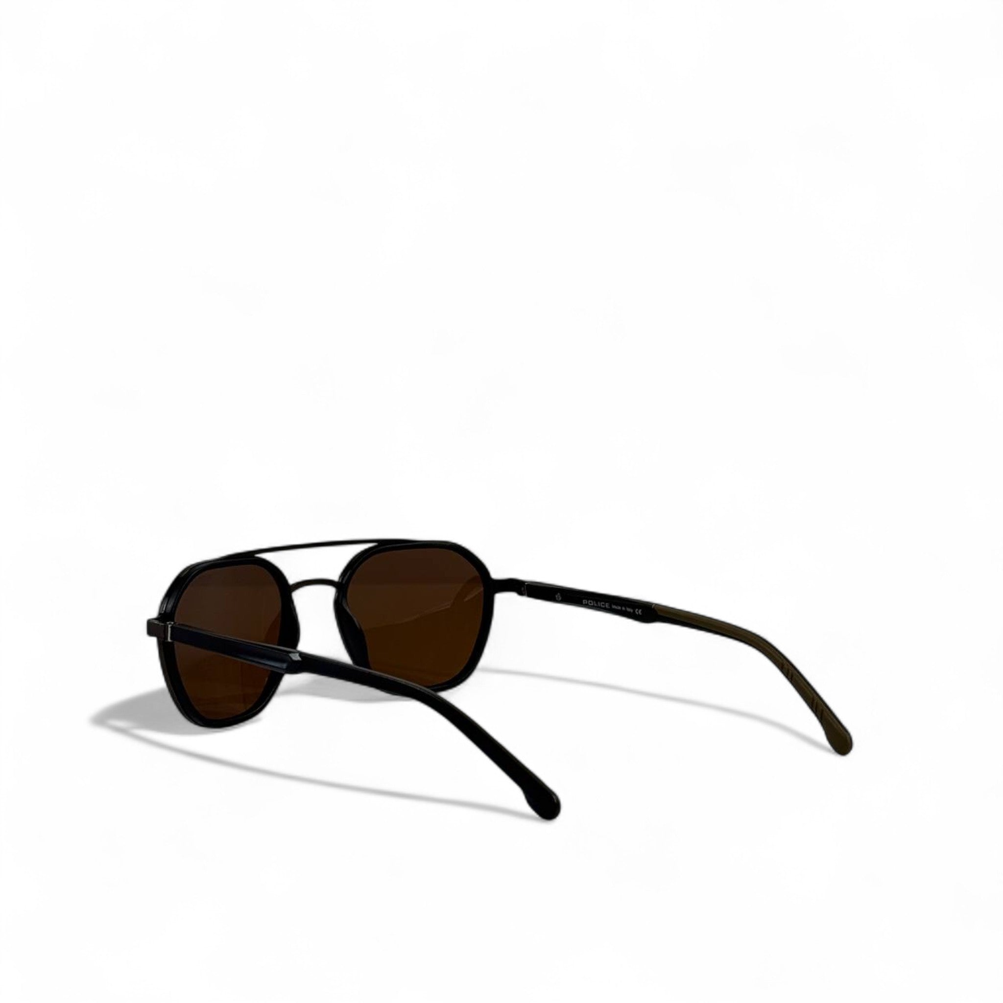 🕶️ Police Classic Sunglasses – Black Frame with Brown Lenses ✨