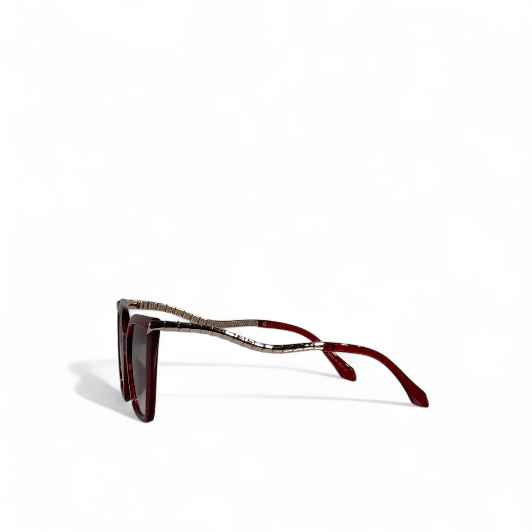 ✨ Bvlgari Serpenti Sunglasses – Red Oversized Cat-Eye with Gold Snake Temples 🐍👑