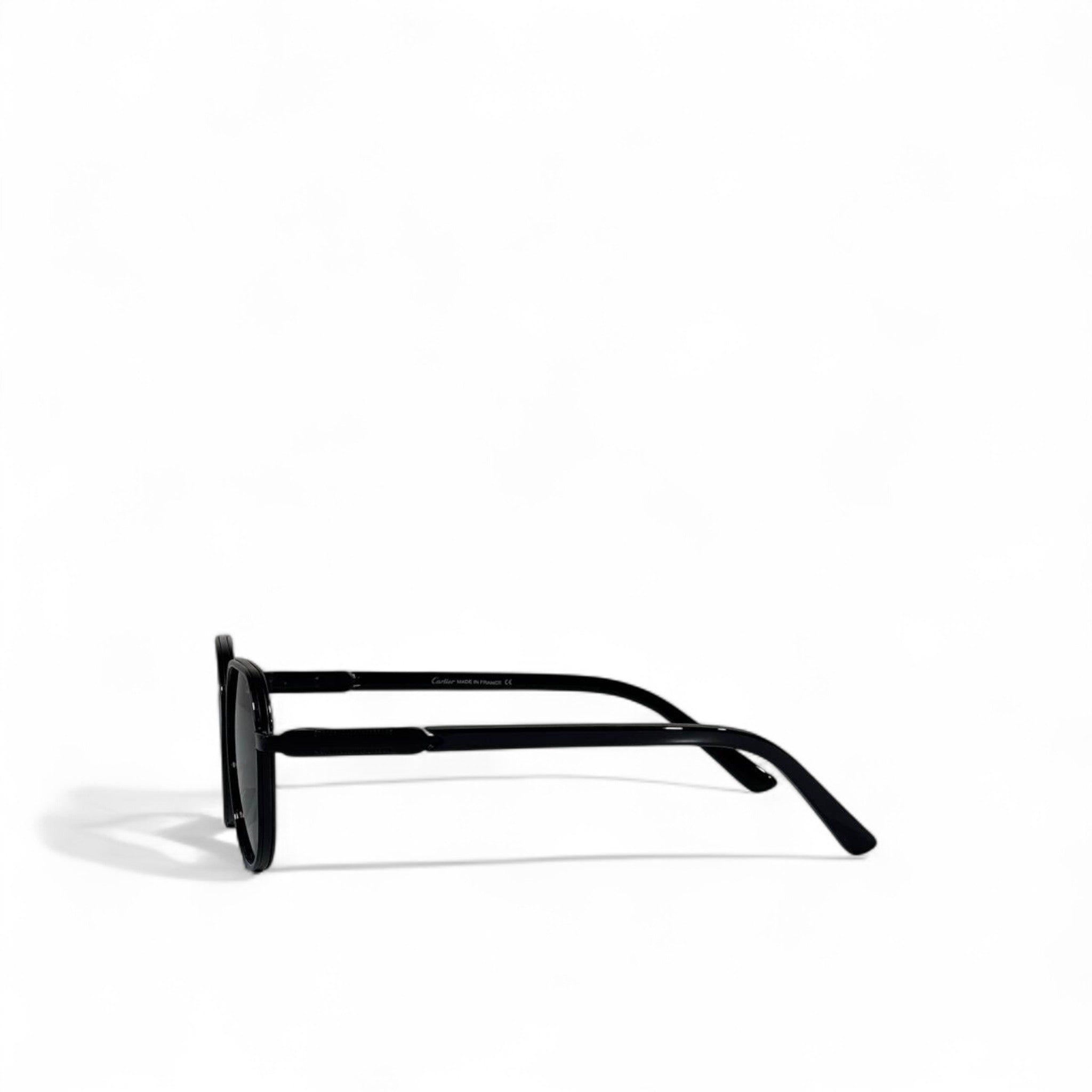 Cartier Sunglasses – Black Round Frame with Dark Lenses 🖤✨