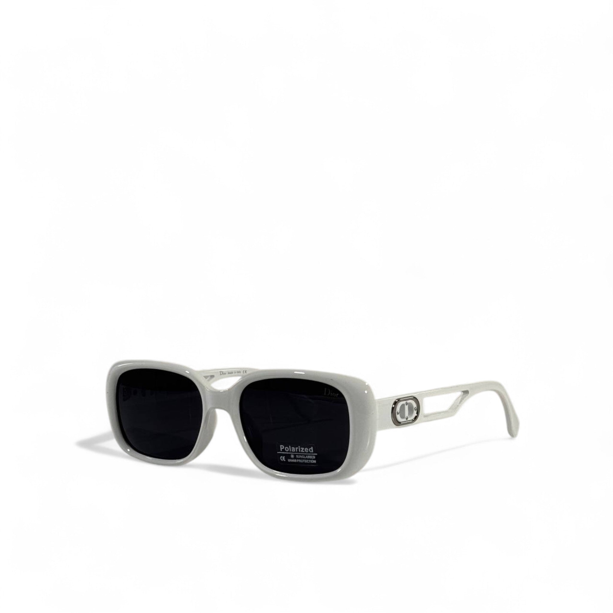 Dior CD Icon Polarized Sunglasses – White Luxury Statement 🤍🕶️