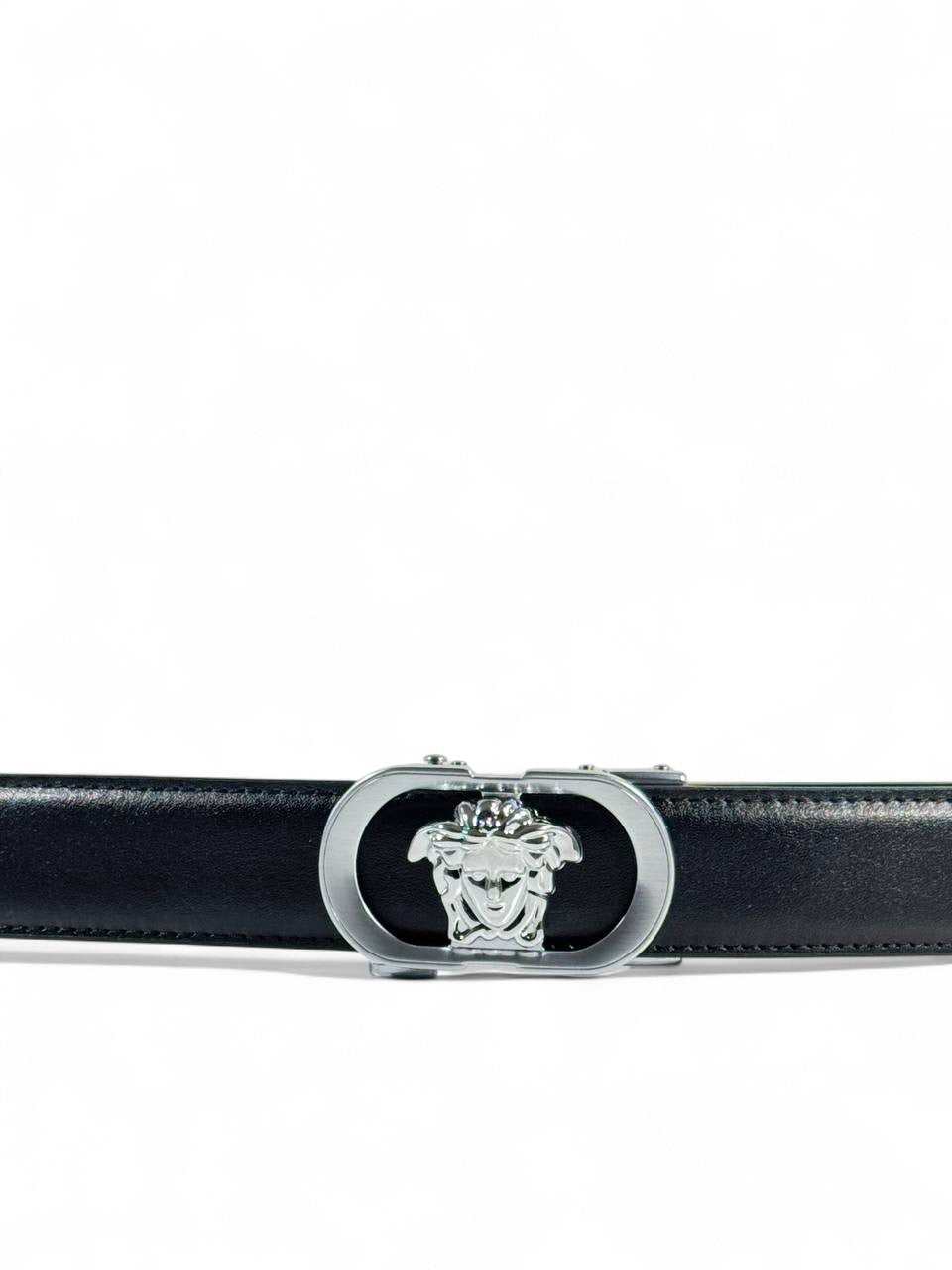 Versace Medusa Buckle Leather Belt – 130CM ⚡🖤