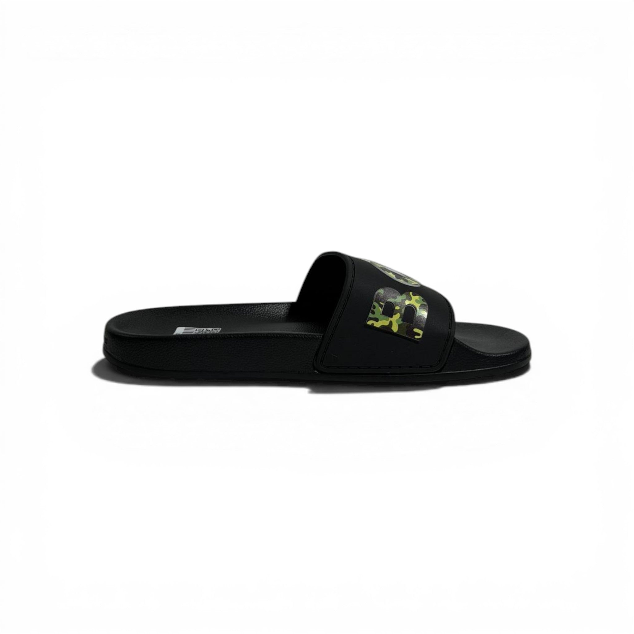 š¤š„ BOSS Camouflage Logo Slides ā Black Statement Street Style