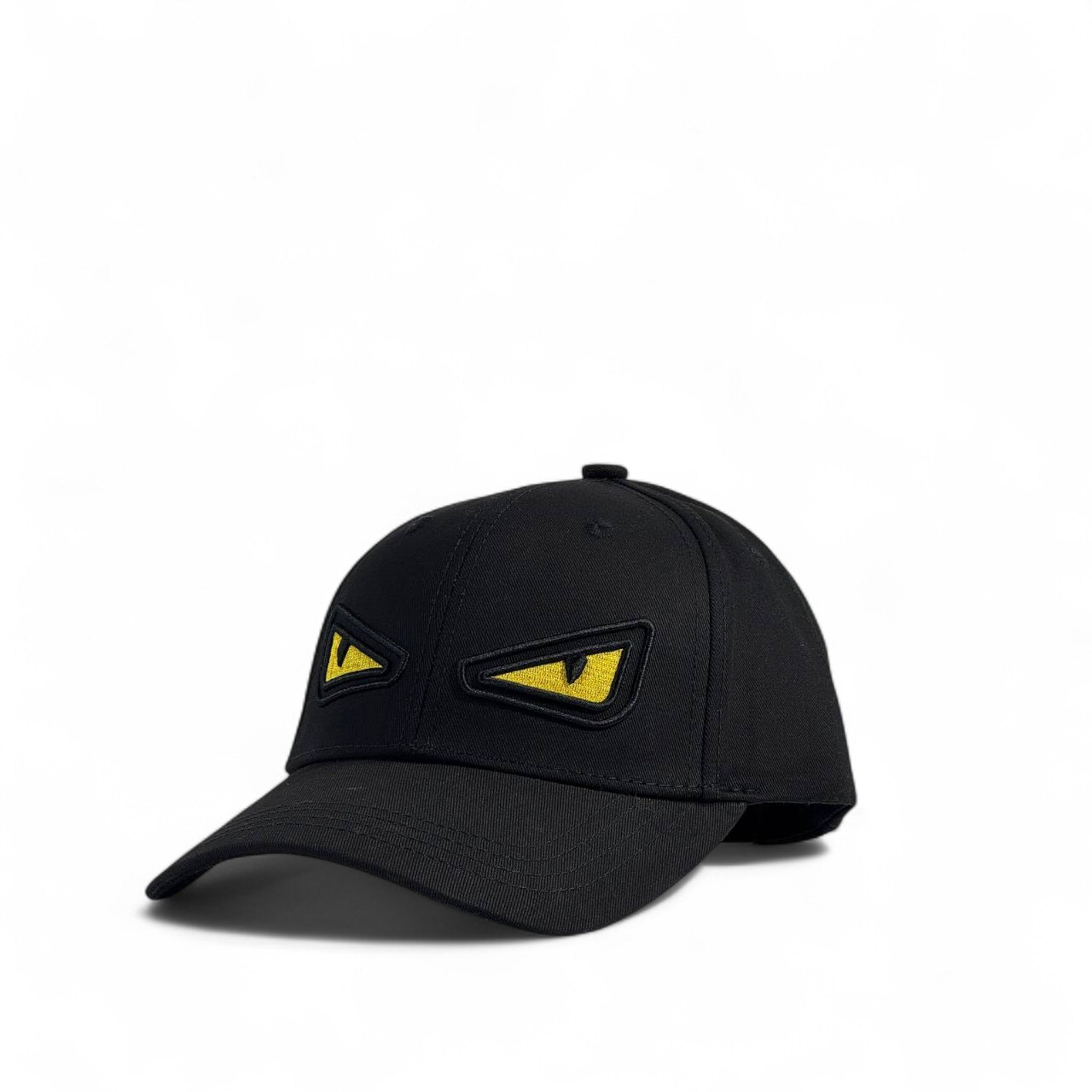 Fendi Monster Eyes Black Cap – Bold Luxury Streetwear 👀🖤