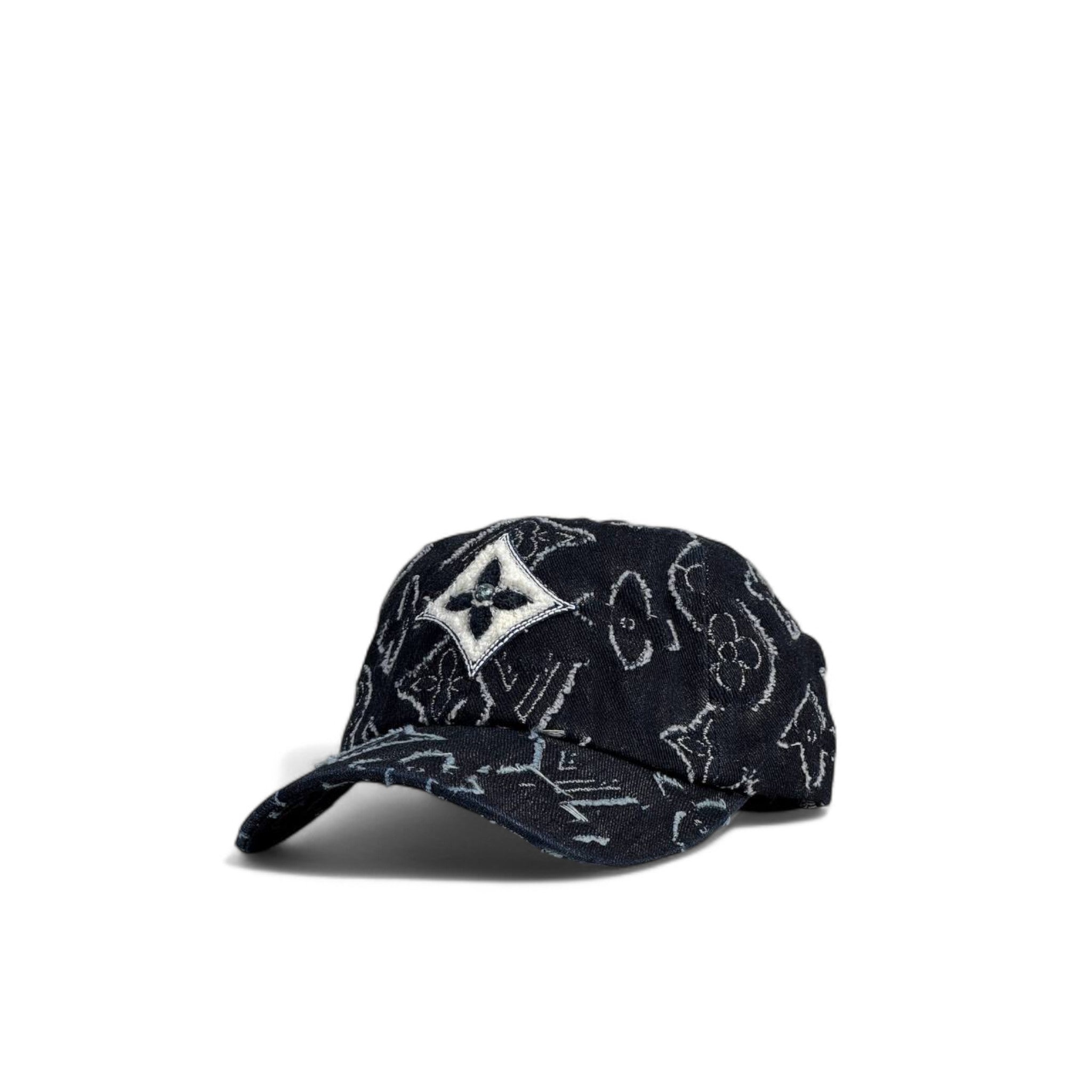 Louis Vuitton Monogram Denim Cap โ Dark Wash Luxe ๐ค๐