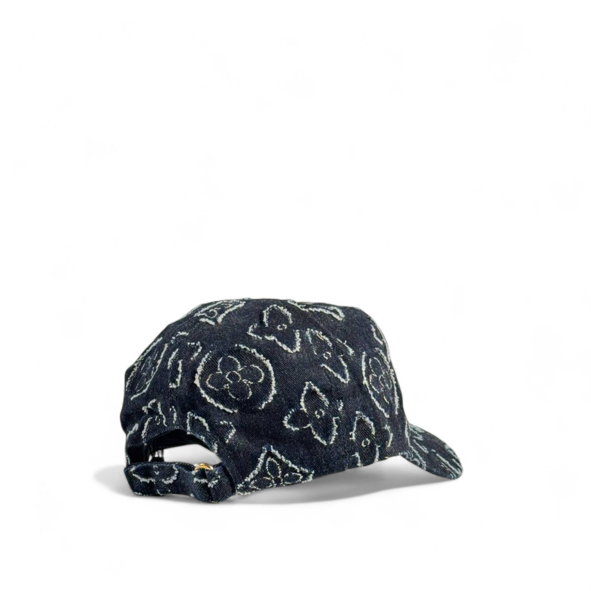 Louis Vuitton Monogram Denim Cap โ Dark Wash Luxe ๐ค๐