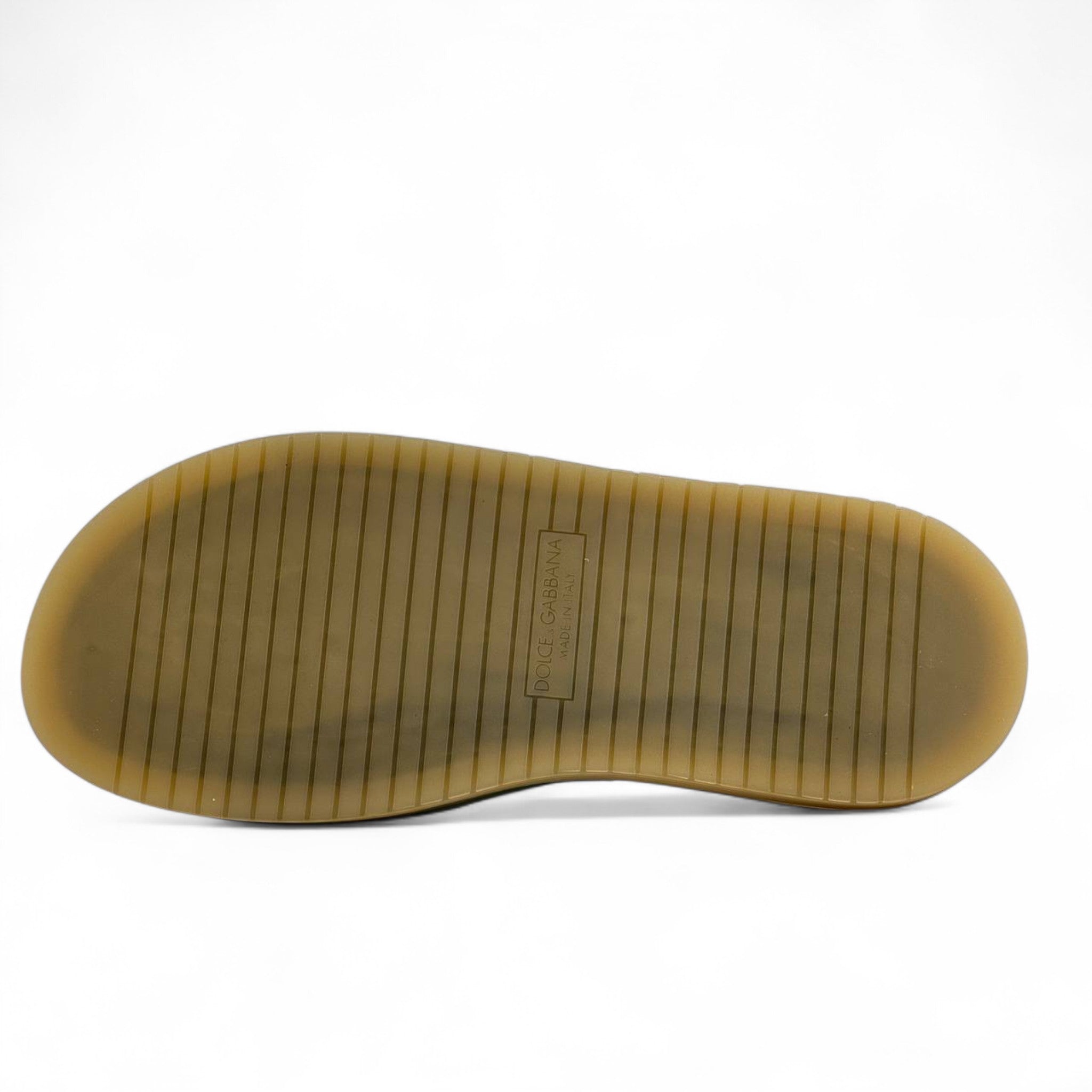 š” Dolce & Gabbana Olive Green Suede Slides ā Effortless Elegance