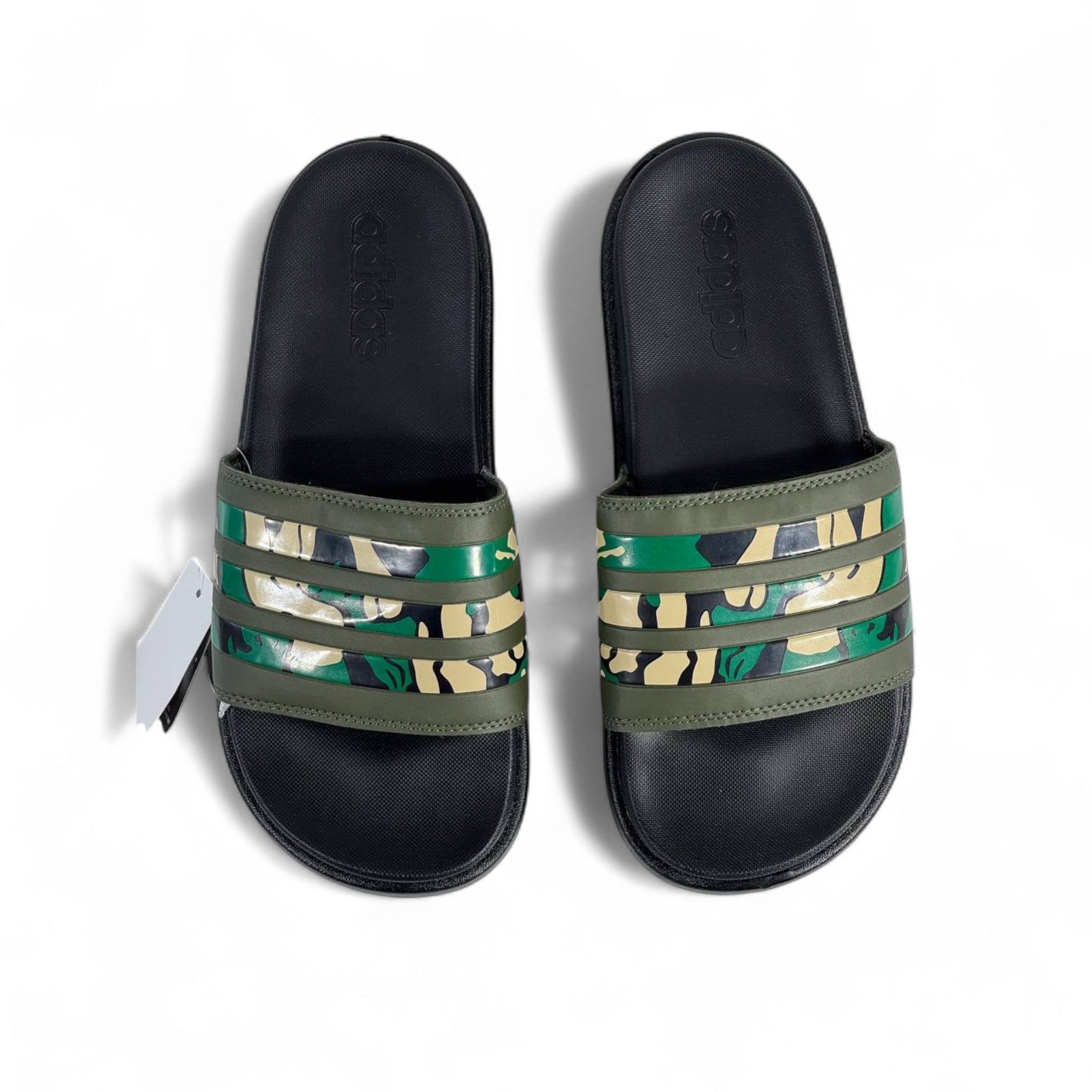 🟢 Adidas Camo Slides – Streetwear Limited Edition