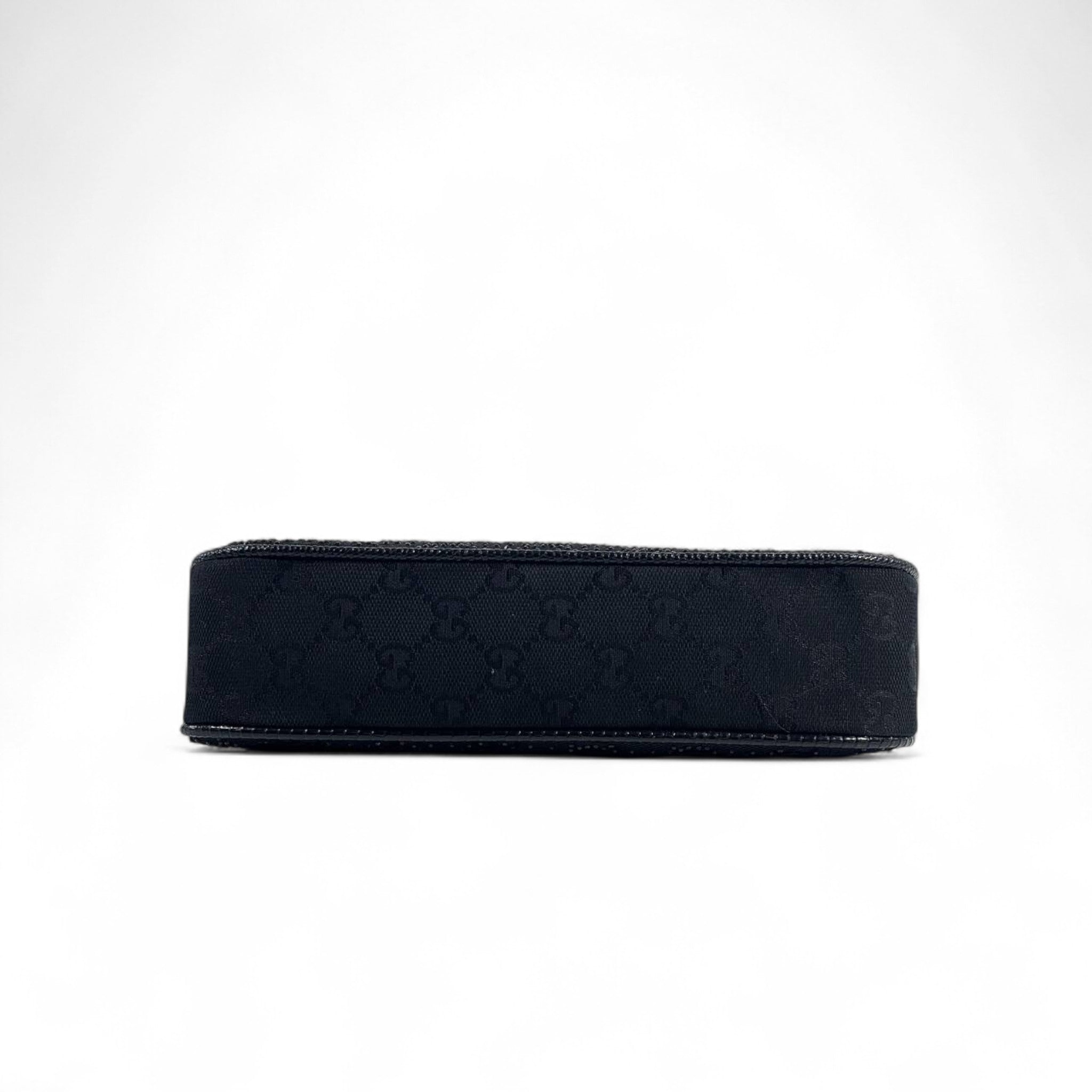 ✨ Gucci Black Sparkle Shoulder Bag with Strawberry Charm 🍓