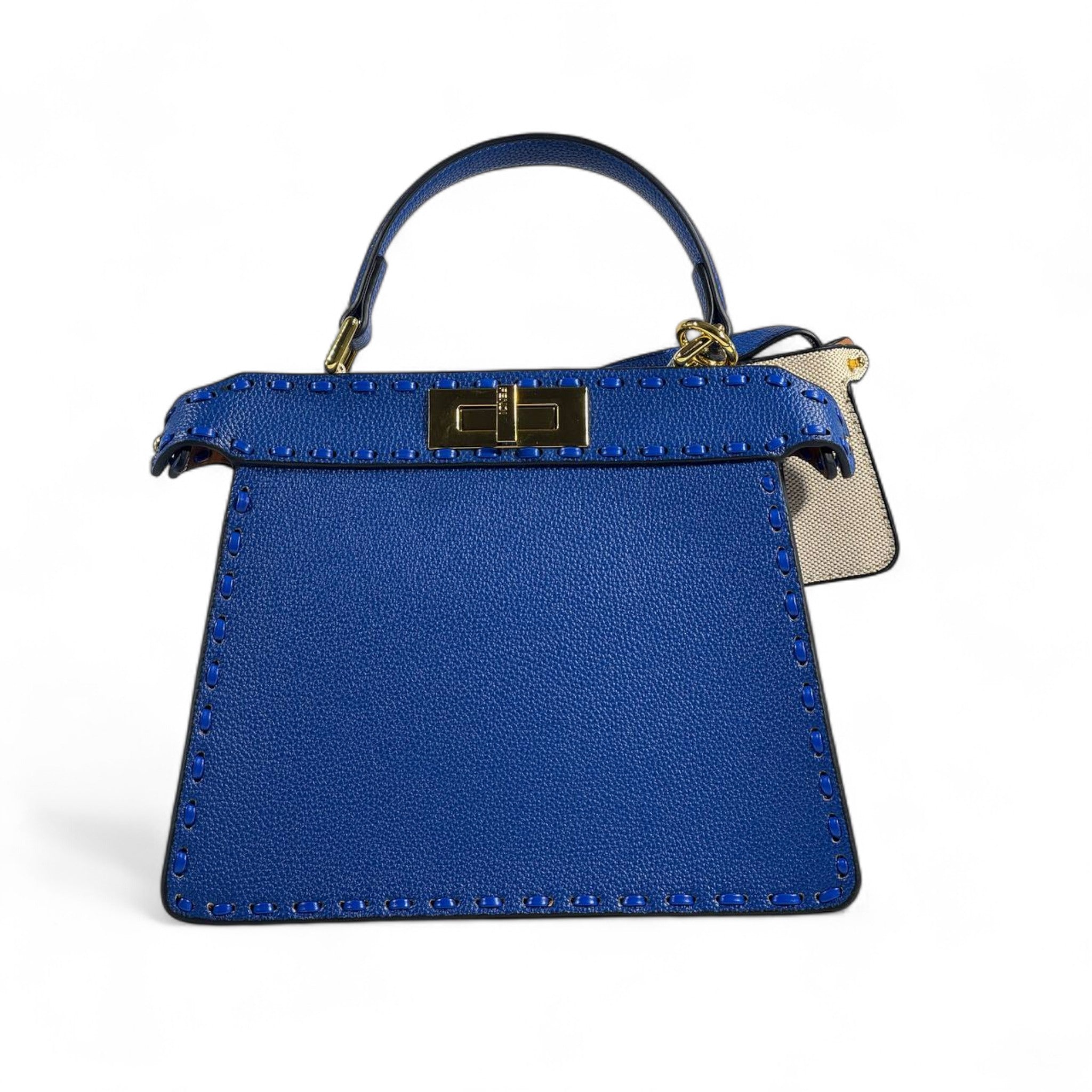 Fendi Peekaboo ISeeU Petite 💙 with Nano Baguette Charm (Royal Blue Edition)