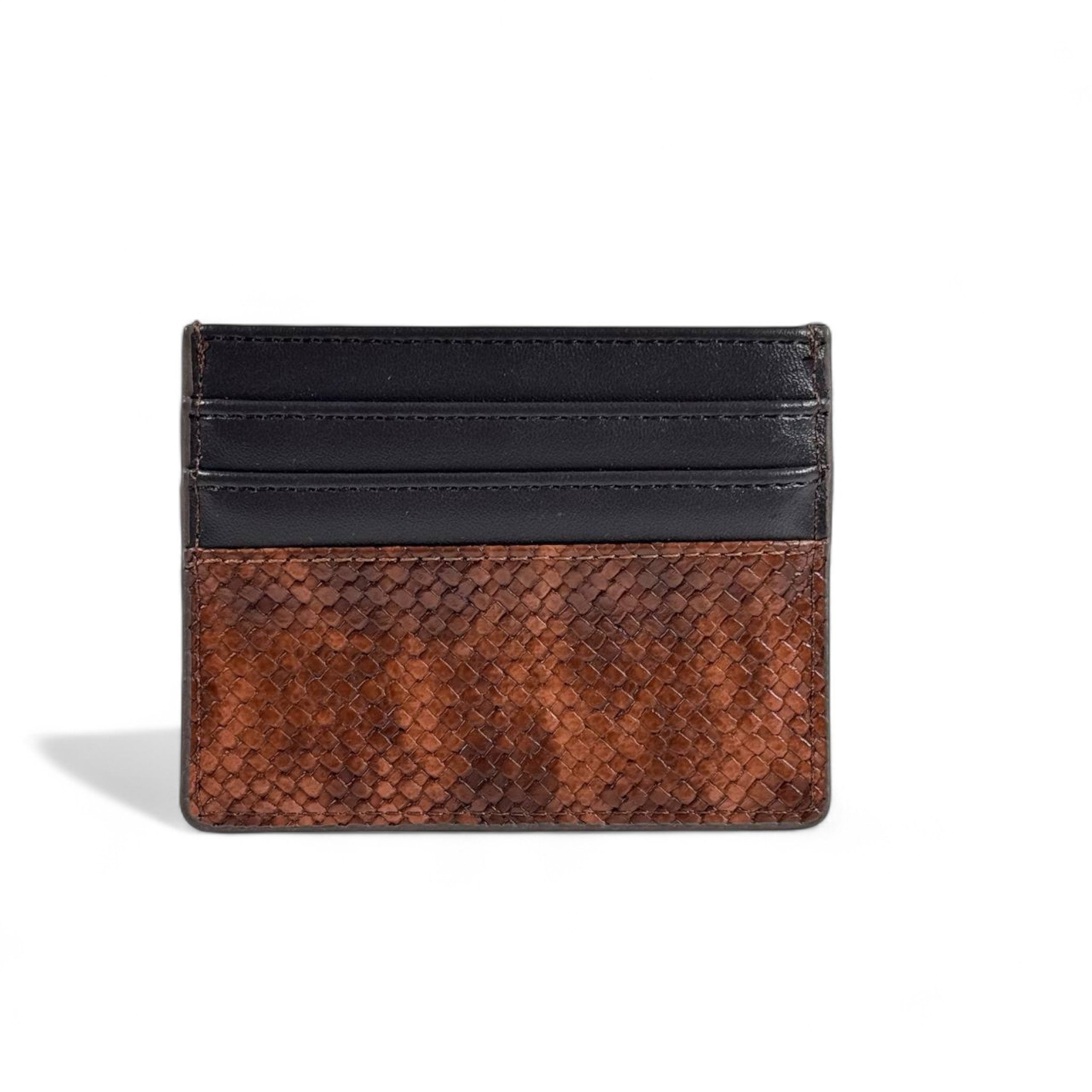 🤎 Lacoste Coffee Brown Leather Card Holder – Sporty Elegance with a Luxury Touch