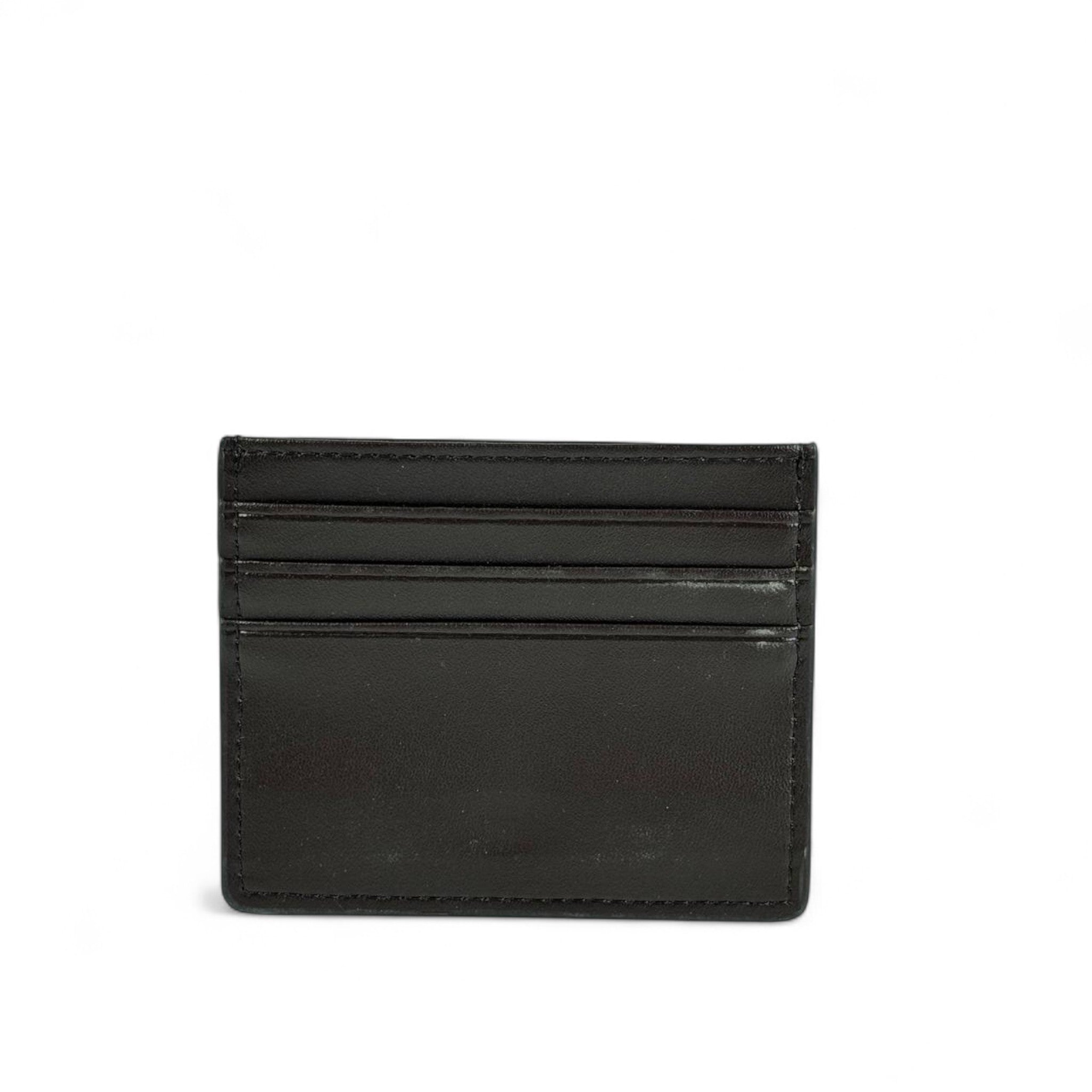 ☕ Fendi Coffee Leather Card Holder – Understated Luxury