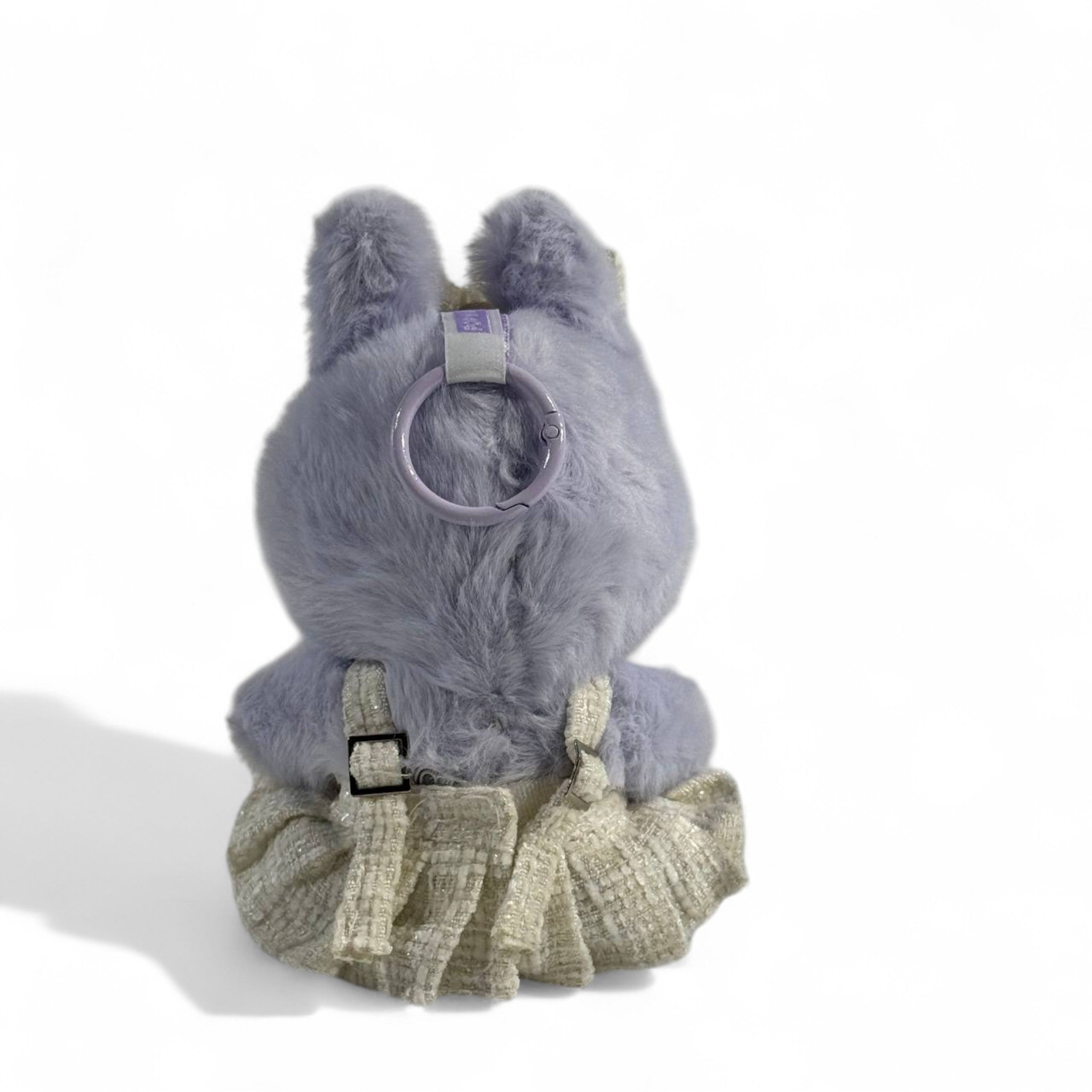 🧸 Labubu Chanel-Inspired Collectible keychain – Tweed Elegance Edition