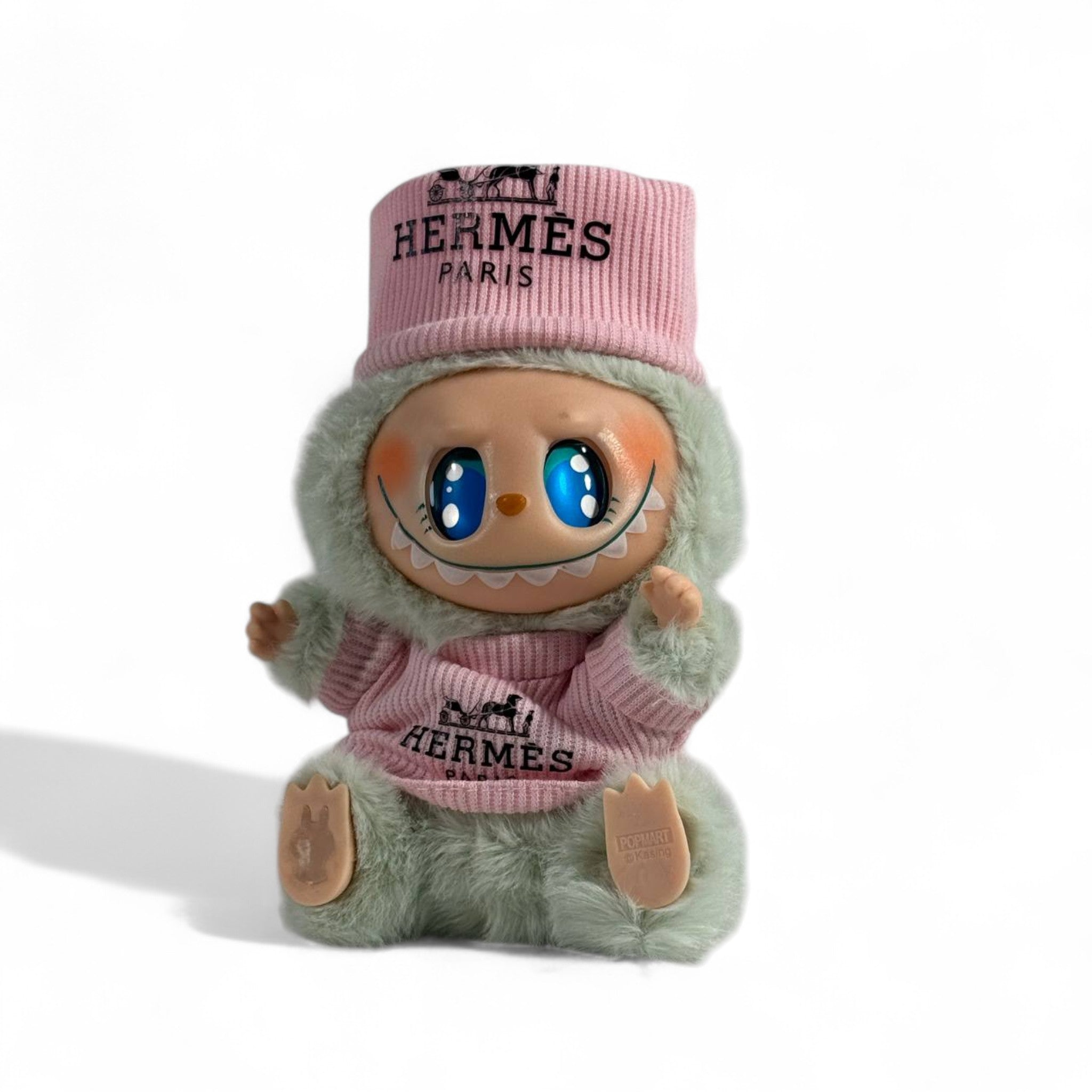 🐰 Labubu Hermès-Inspired keychain – Luxury Paris Edition