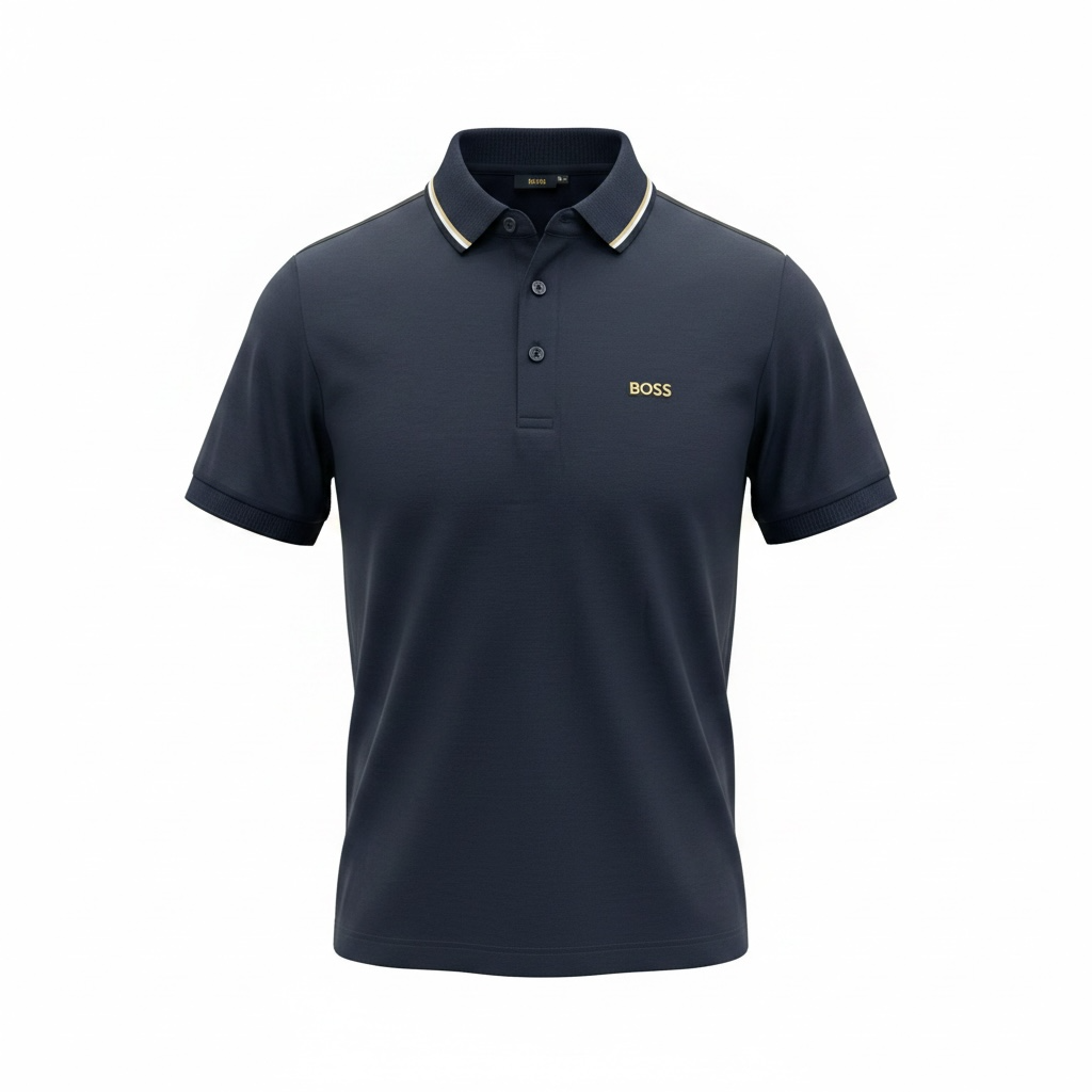 BOSS Premium Navy Polo Shirt ๐ตโจ Classic Smart Casual
