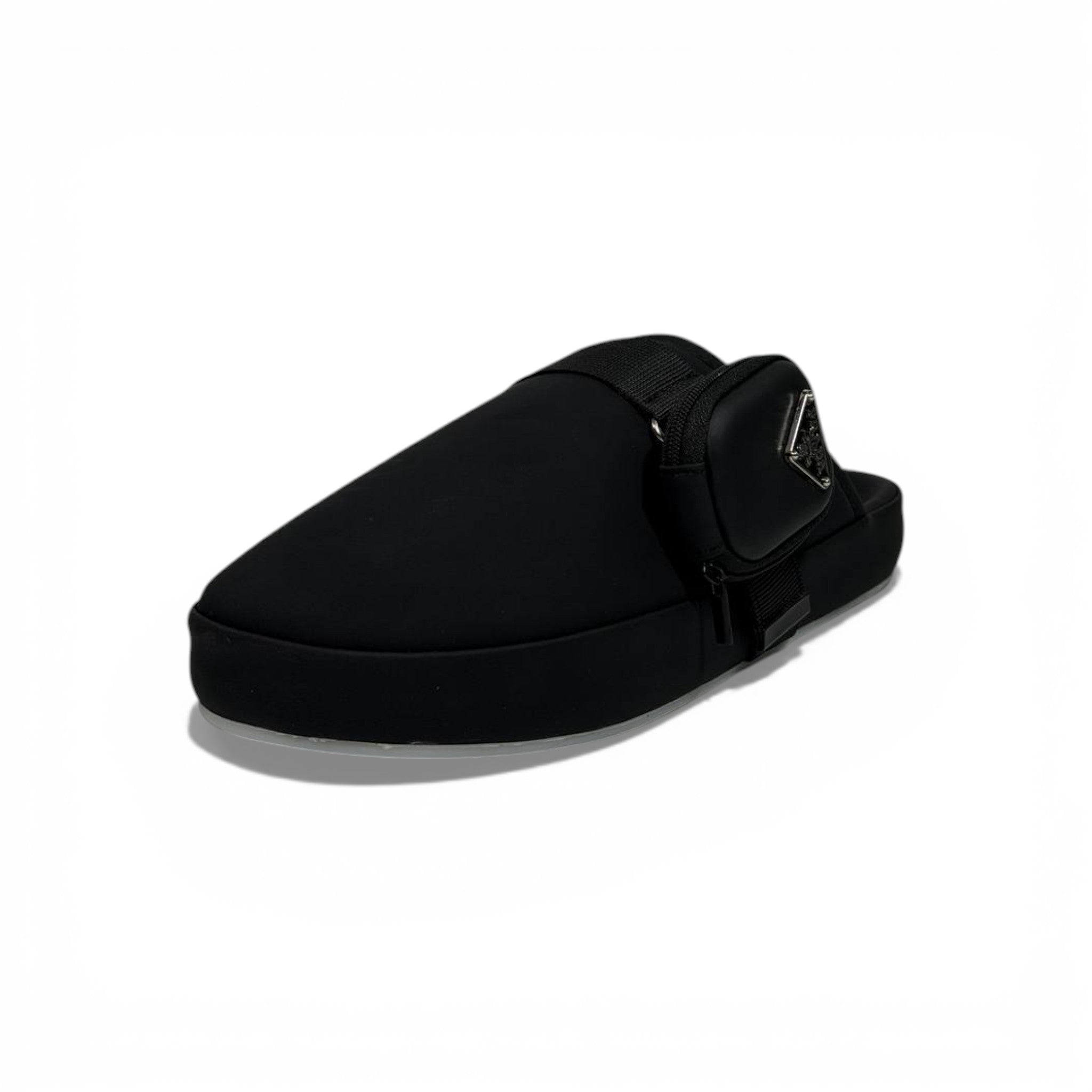 🖤✨ Prada Padded Closed-Toe Slippers – Black Luxury Comfort ✨🖤