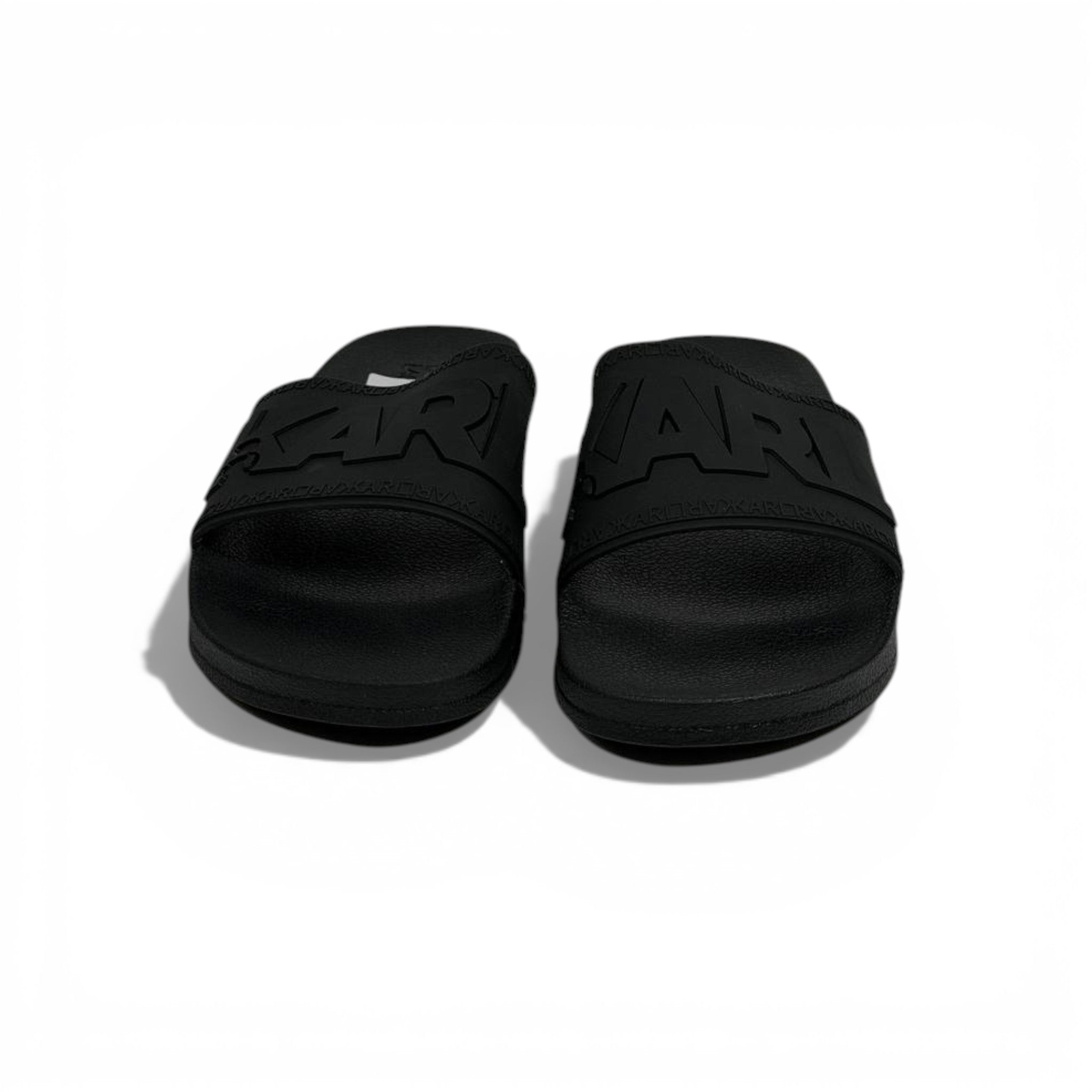🖤✨ Karl Lagerfeld Logo Slide Slippers – Black Bold Edition ✨🖤