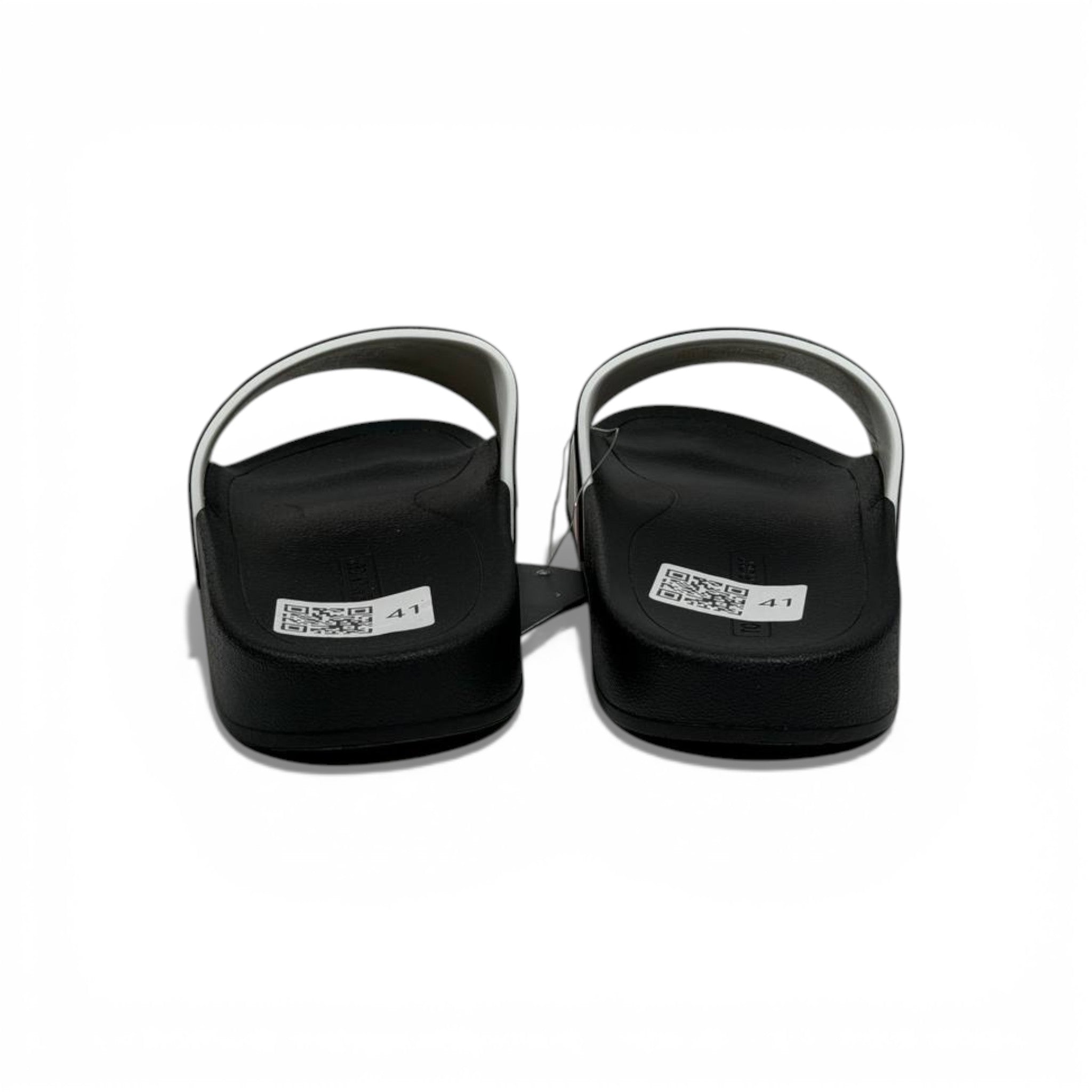 🤍🖤 Tommy Hilfiger White Logo Slide Slippers – Classic Sporty Style 🖤🤍