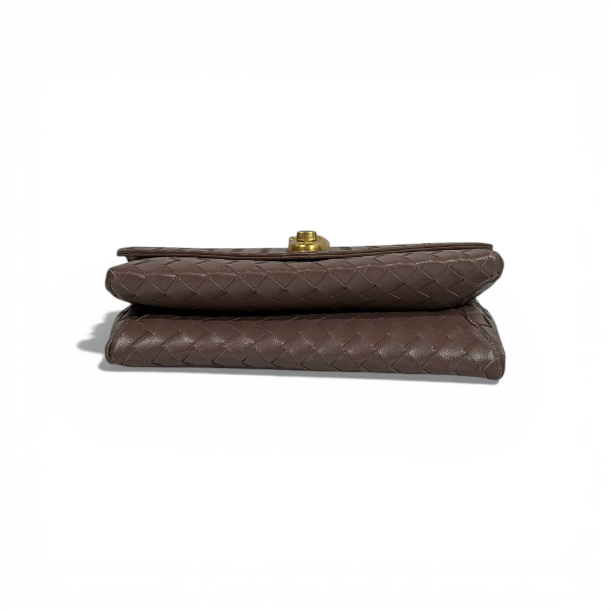 👜 Bottega Veneta Intrecciato Leather Top-Handle Bag – Taupe 🤎