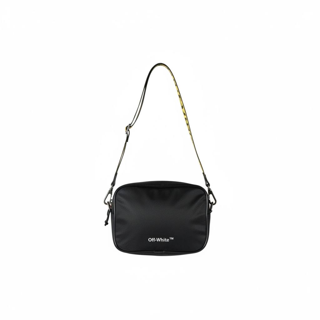🖤 Off-White™ Signature Black Crossbody Bag ✨
