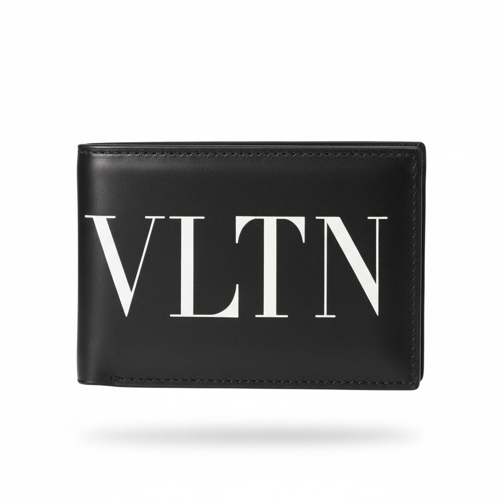 VALENTINO VLTN Black Wallet 🖤✨ | Bold Luxury Statement Bifold