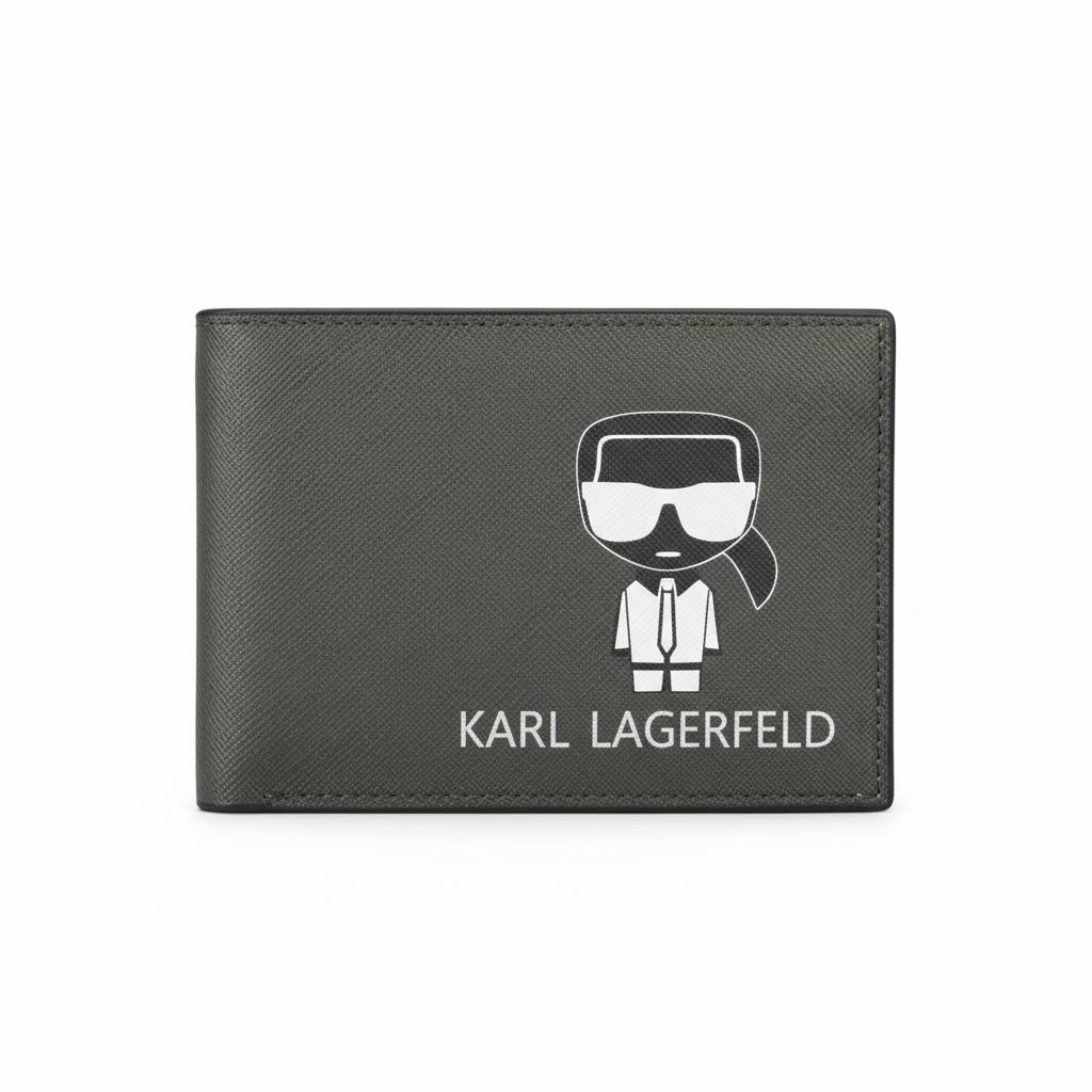KARL LAGERFELD Icon Wallet 🖤✨ | Signature Graphic Luxury Bifold