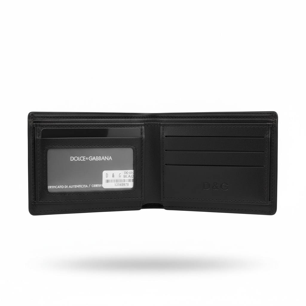 DOLCE & GABBANA Crown Bulldog Wallet 🖤🐶👑 | Statement Luxury Bifold