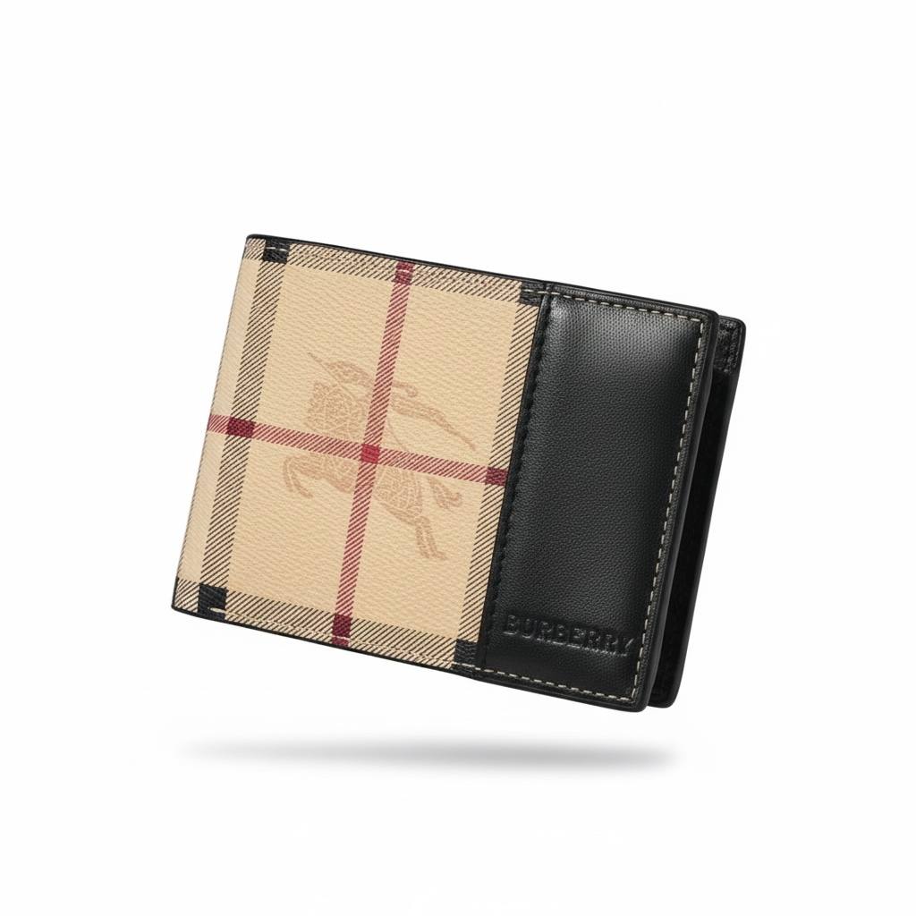 💼 BURBERRY Classic Check Wallet – Luxury Everyday Essential