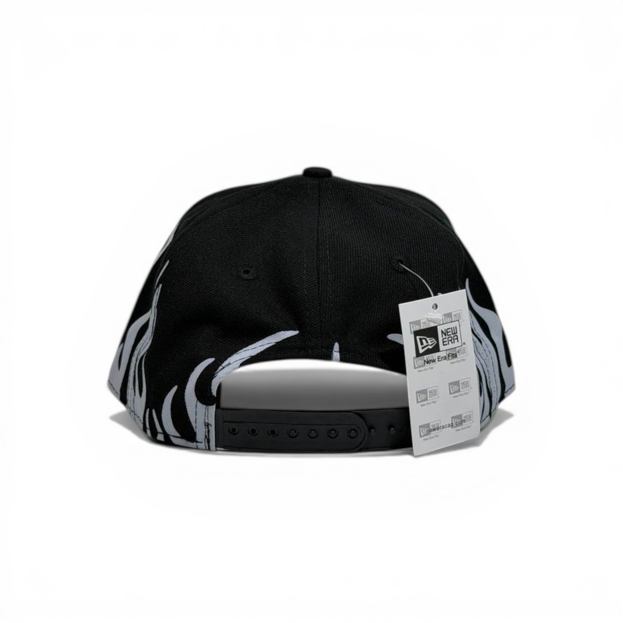 🧢 Las Vegas Raiders Flame Cap – Black & Grey Streetwear Edition