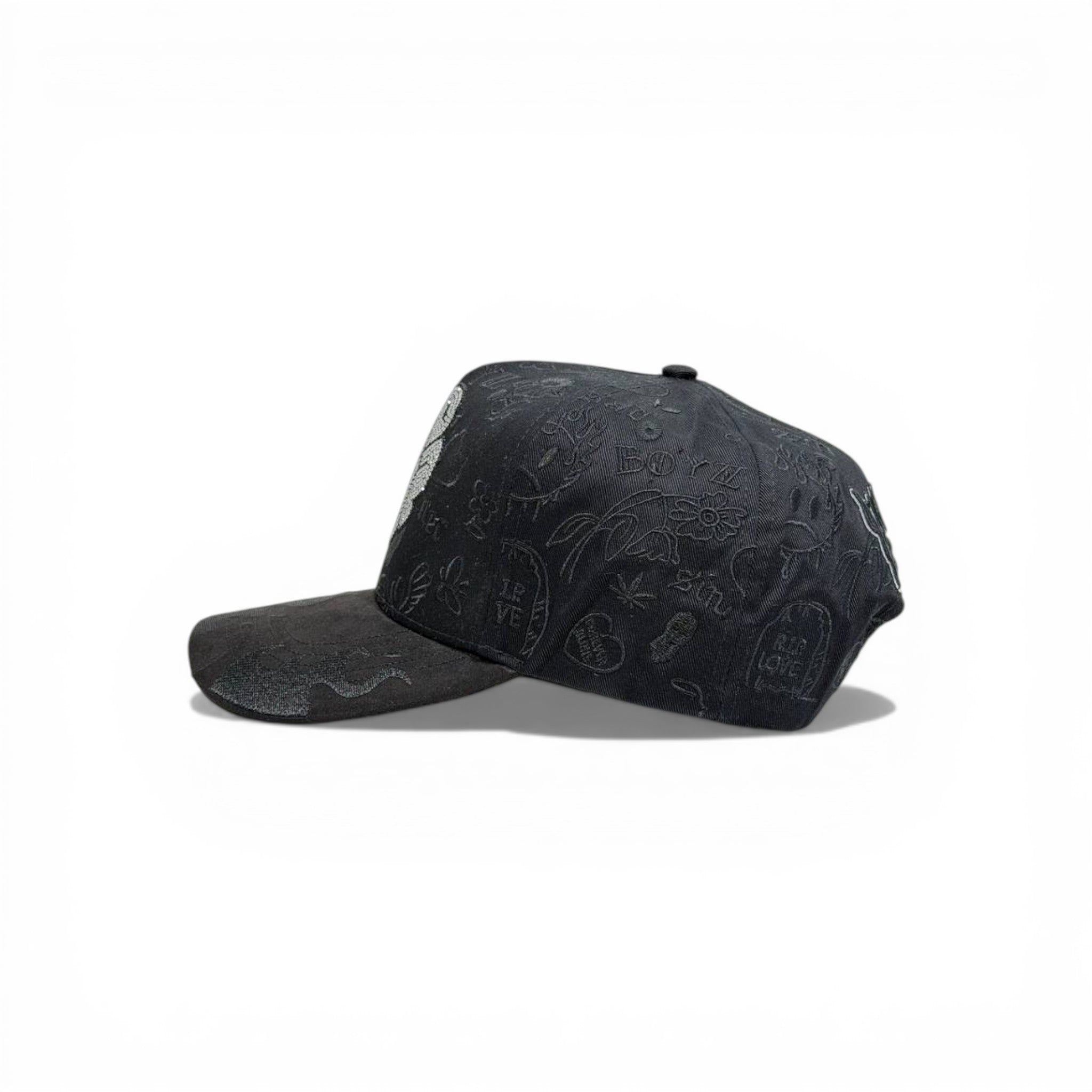 𧢠BAD BOY Crystal Logo Cap â Premium Dark Streetwear Edition