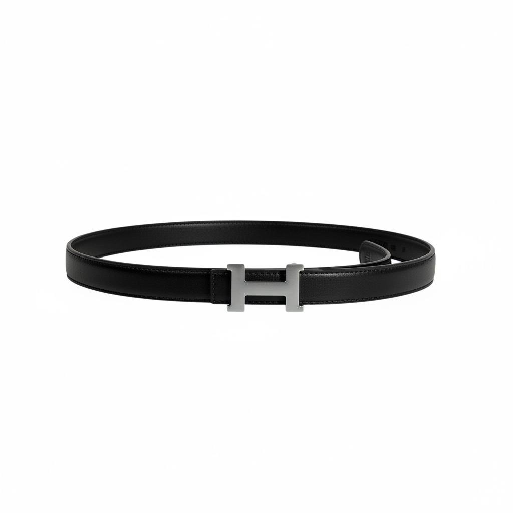 🖤✨ Hermes H Buckle Leather Belt Black 110cm 🤍