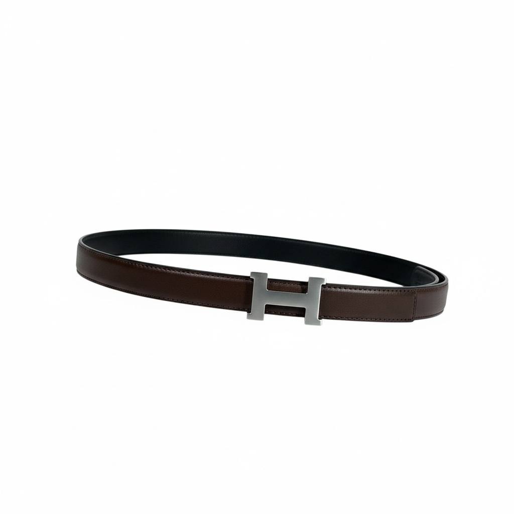 🤎✨ Hermes H Buckle Leather Belt Brown 115cm 🤍