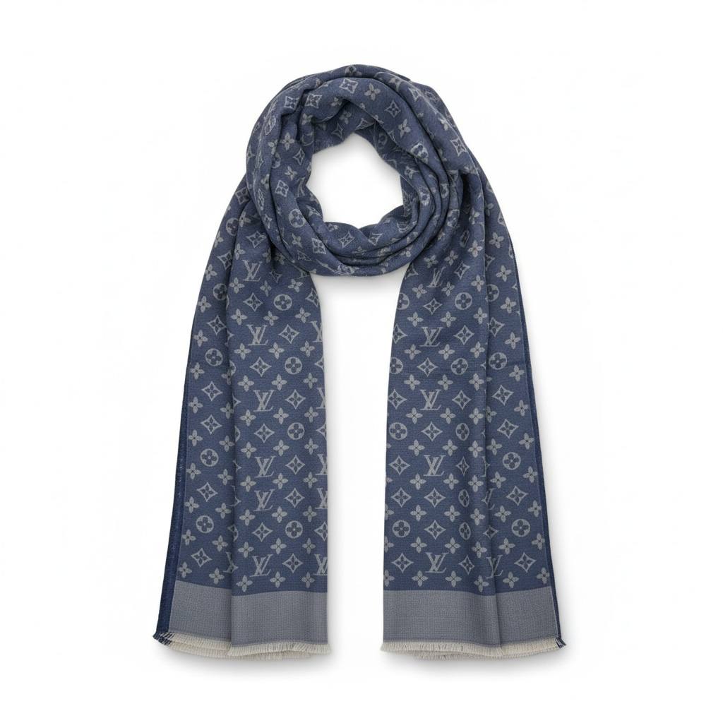 Louis Vuitton Monogram Blue Luxury Scarf 💙✨👑