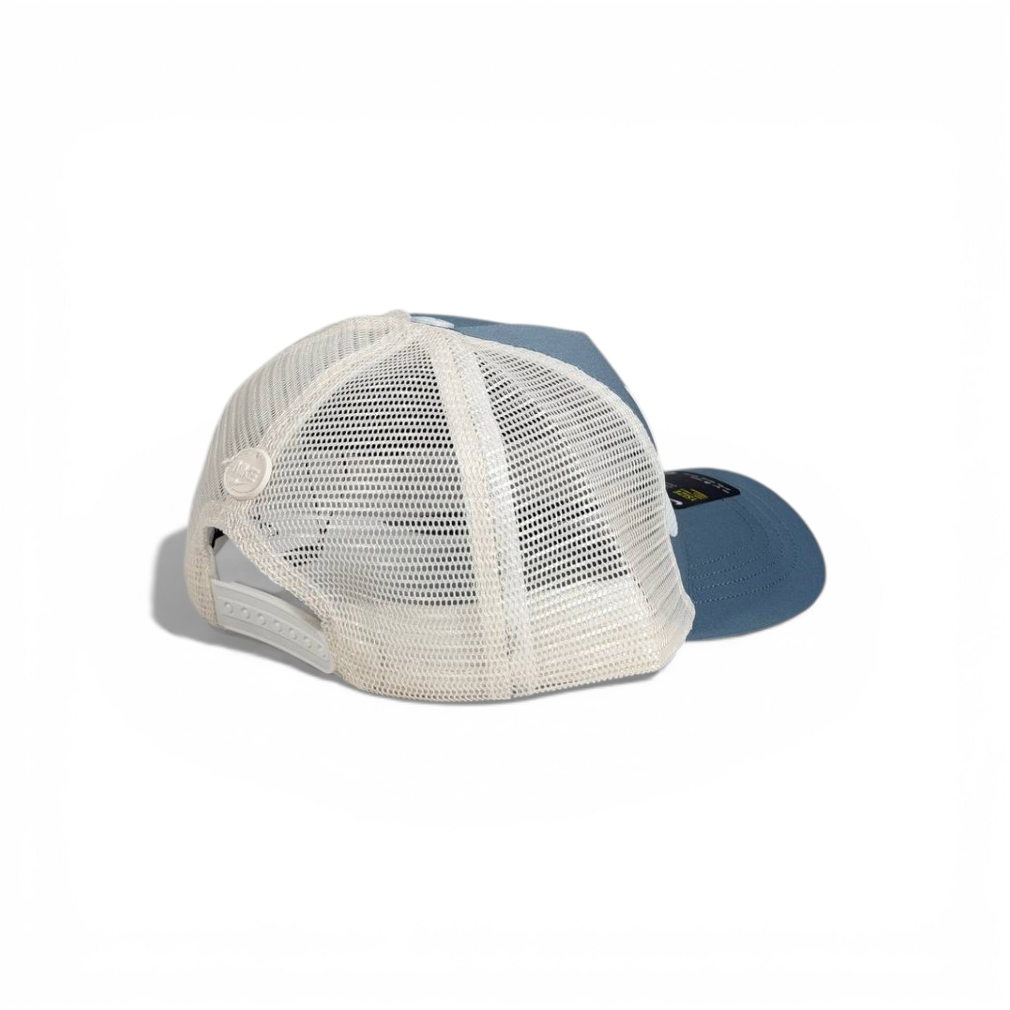 🧢 Nike Swoosh Dusty Blue Trucker Baseball Cap 💙🤍