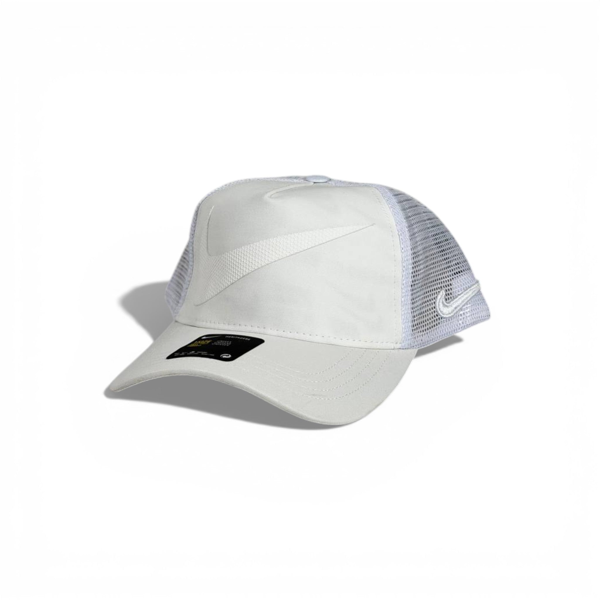 🧢 Nike Swoosh All-White Trucker Baseball Cap 🤍⚡
