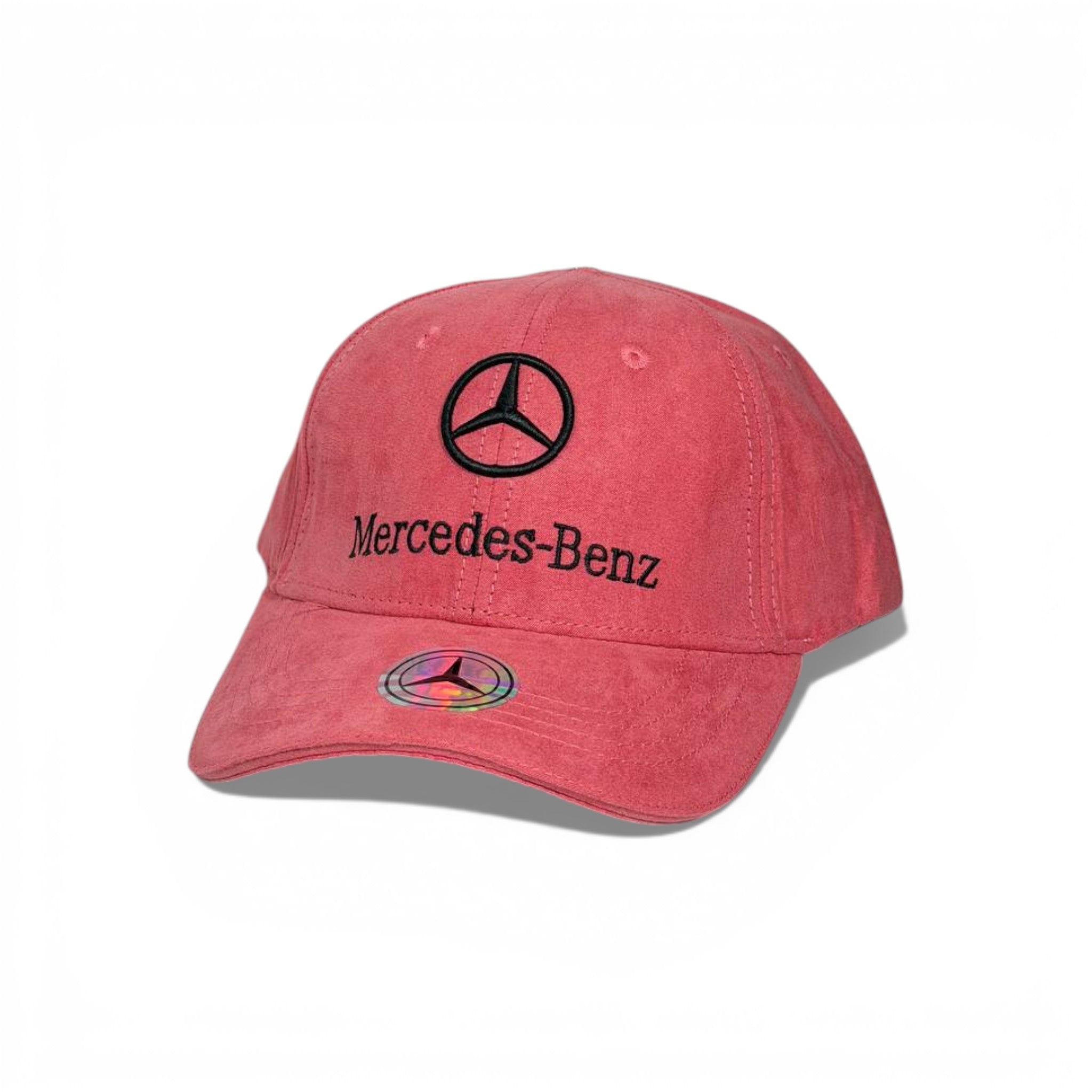 ⭐ Mercedes-Benz Pink Suede Logo Baseball Cap 🧢🌸